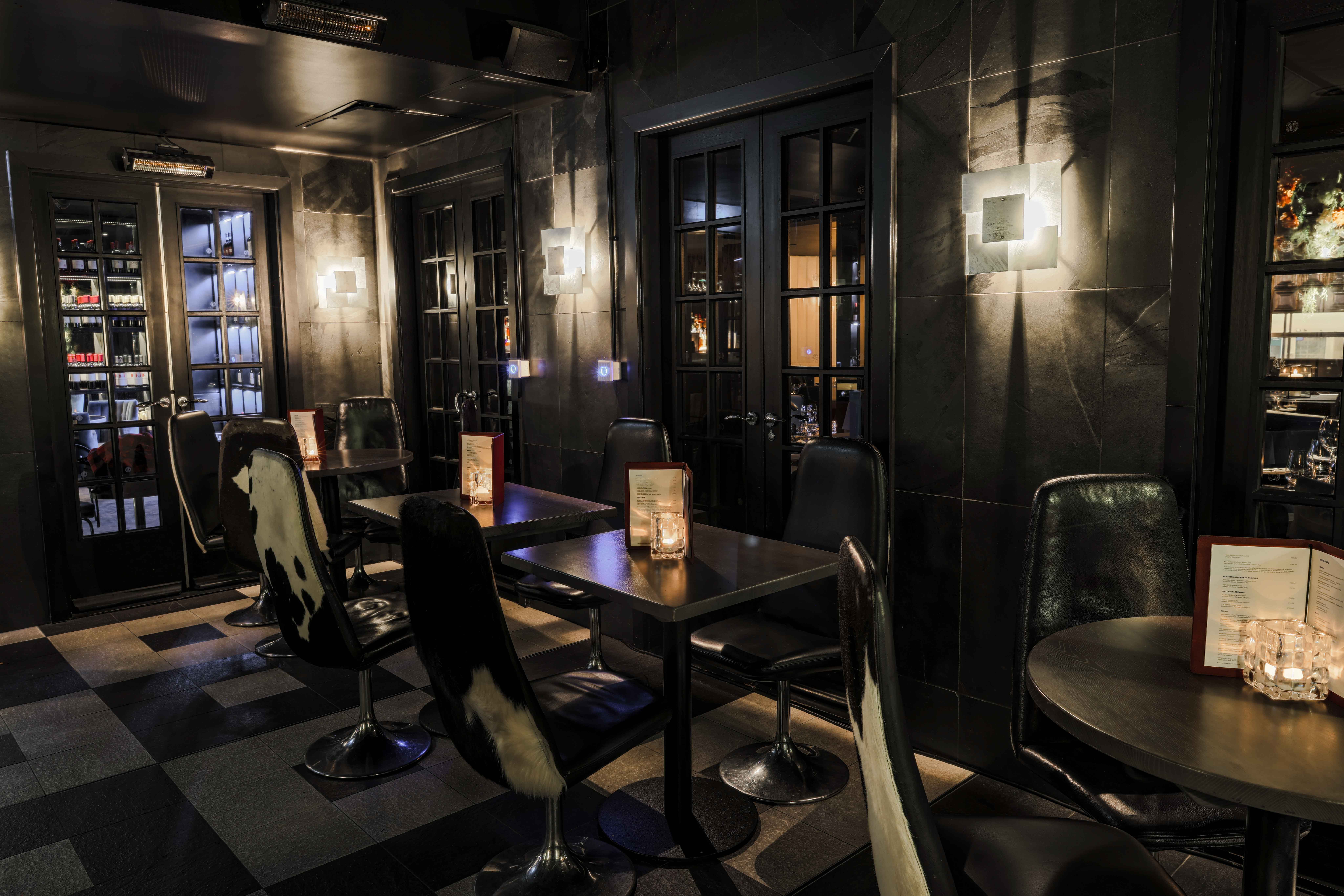 Stylish dining space at Gaucho Piccadilly, perfect for private events and meetings.
