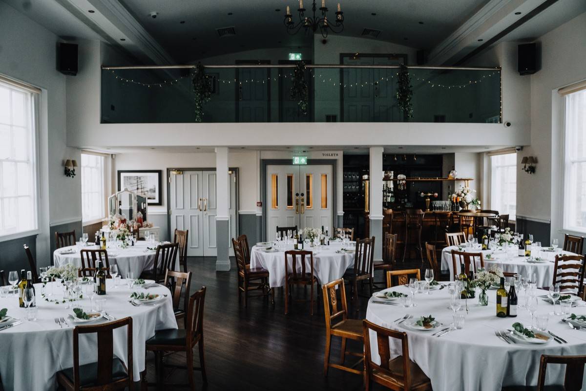 Elegant event space at Clarence Hall, ideal for weddings and corporate gatherings.