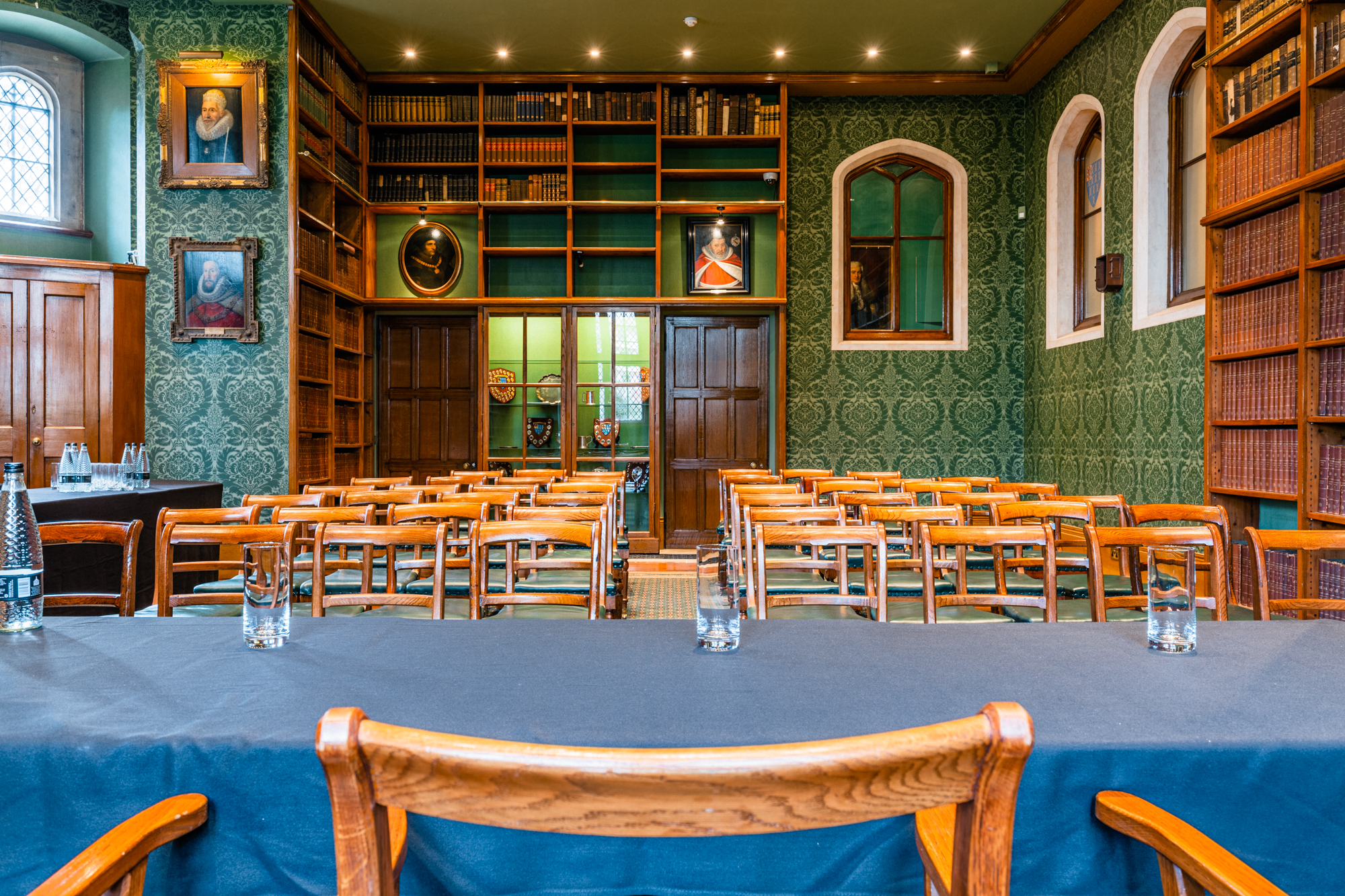 Old Court Room at Lincoln's Inn, elegant decor for workshops and small conferences.
