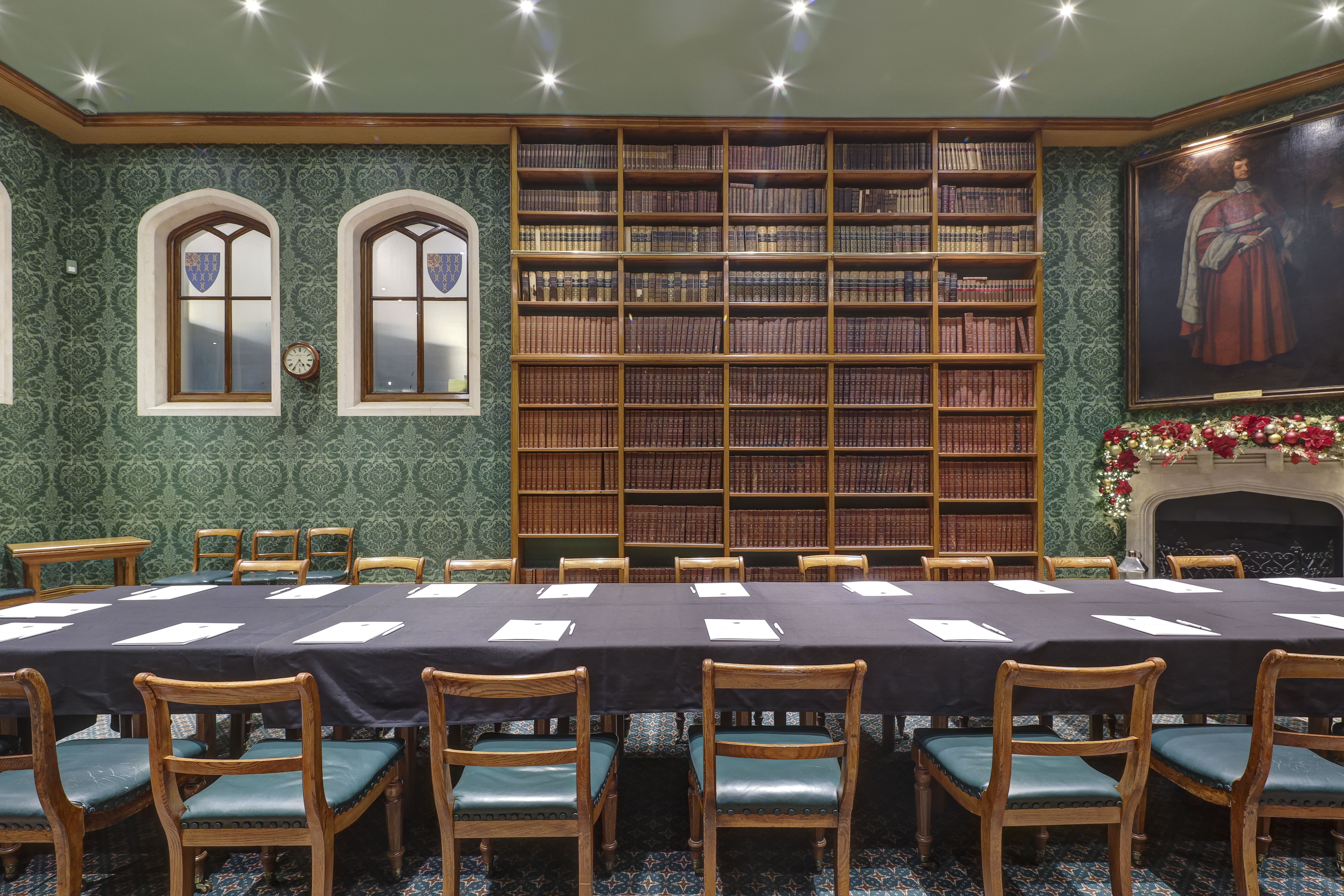 Old Court Room at Lincoln's Inn, elegant meeting space with long table and classic decor.