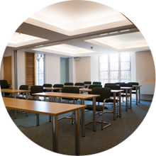 Elegant event space in St Barnabas Church Centre, perfect for conferences and corporate gatherings.