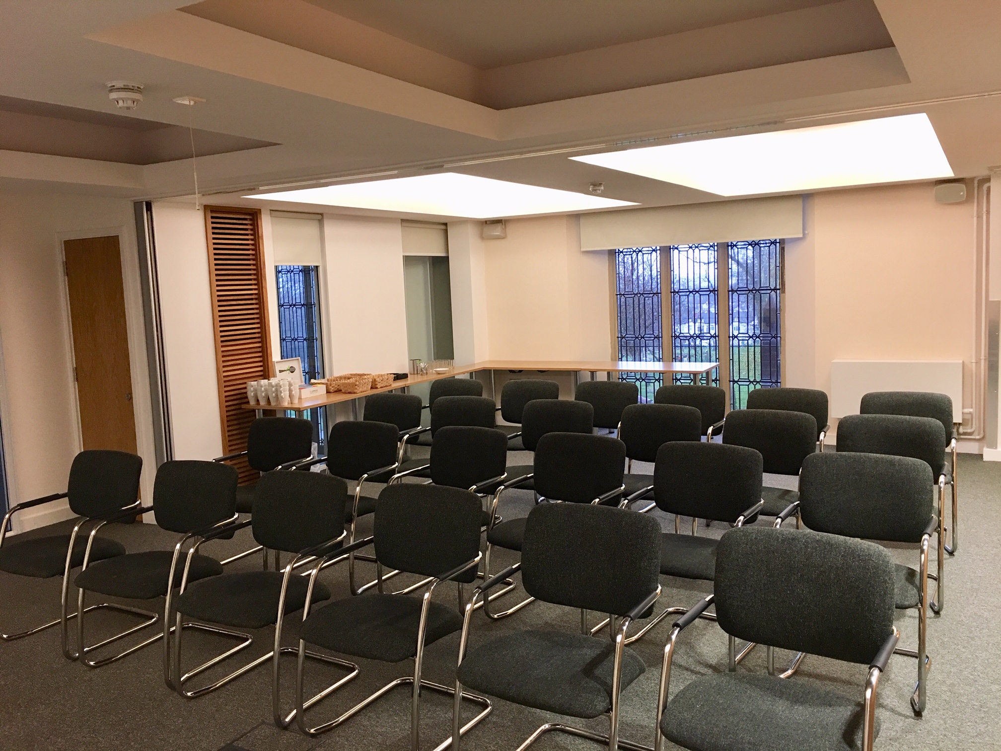 Anchor Room in St Barnabas Church: bright, versatile meeting space for workshops and presentations.