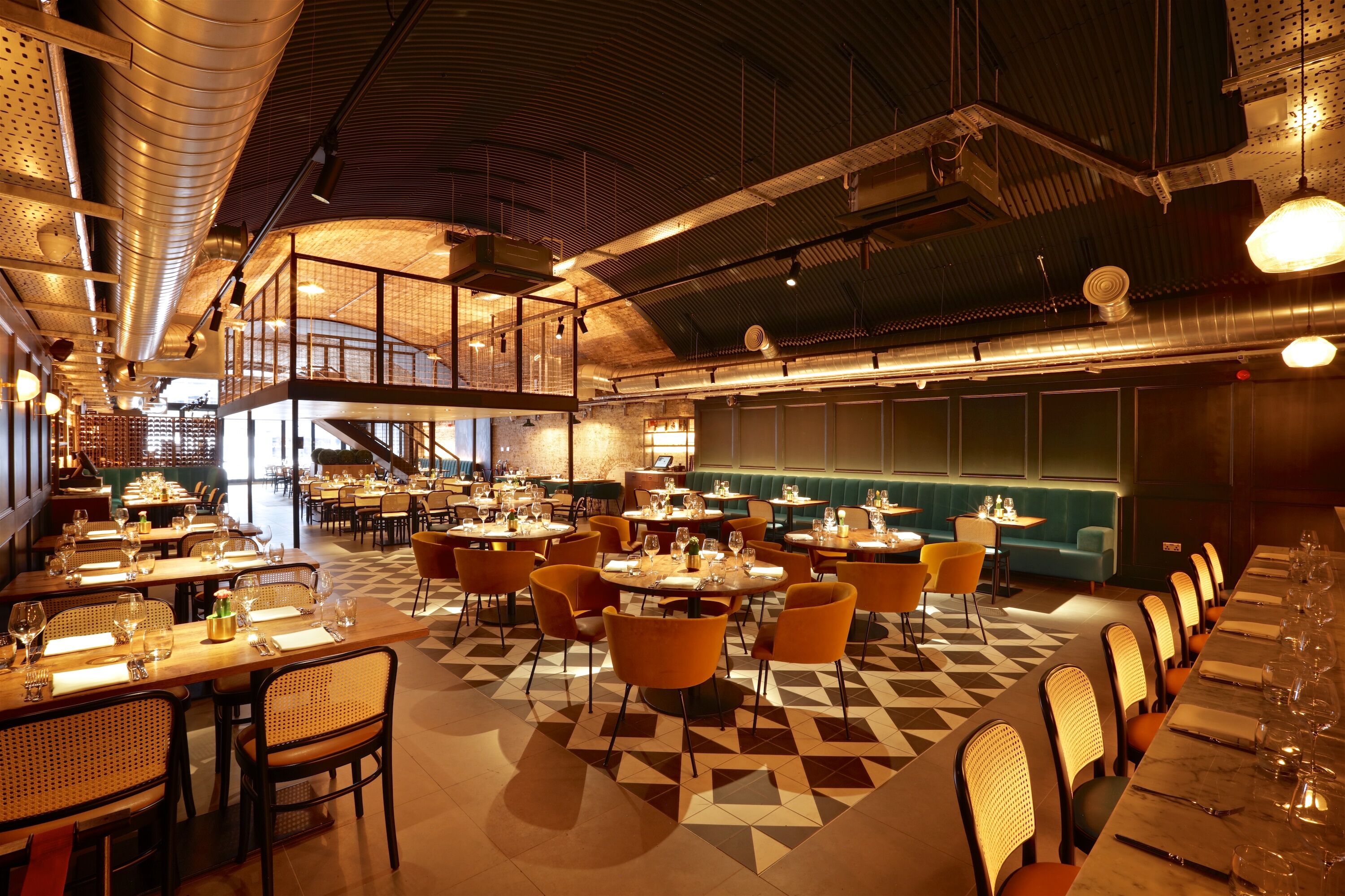 Stylish event venue with elegant decor in Cinnamon Kitchen Battersea.