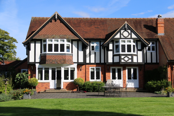 Huge reception hall at Foxlea Manor, ideal for intimate gatherings and outdoor events.