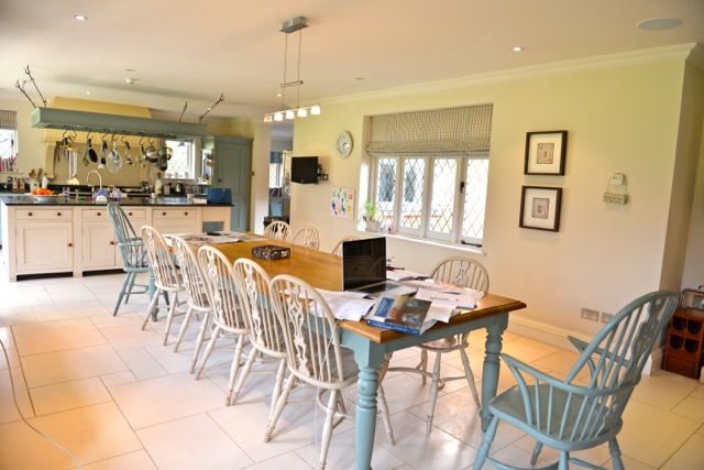 Spacious dining hall at Foxlea Manor, ideal for intimate meetings and events.