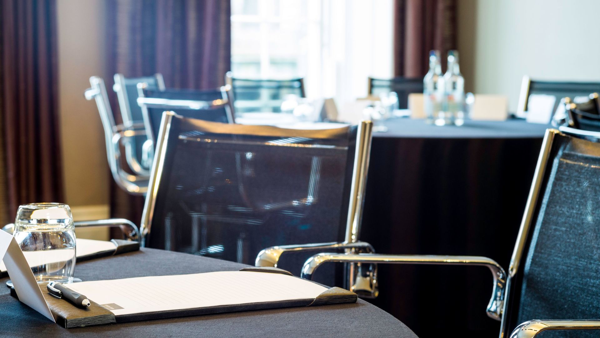 Calton meeting space at Apex Waterloo Place Hotel with sleek chairs and natural light.