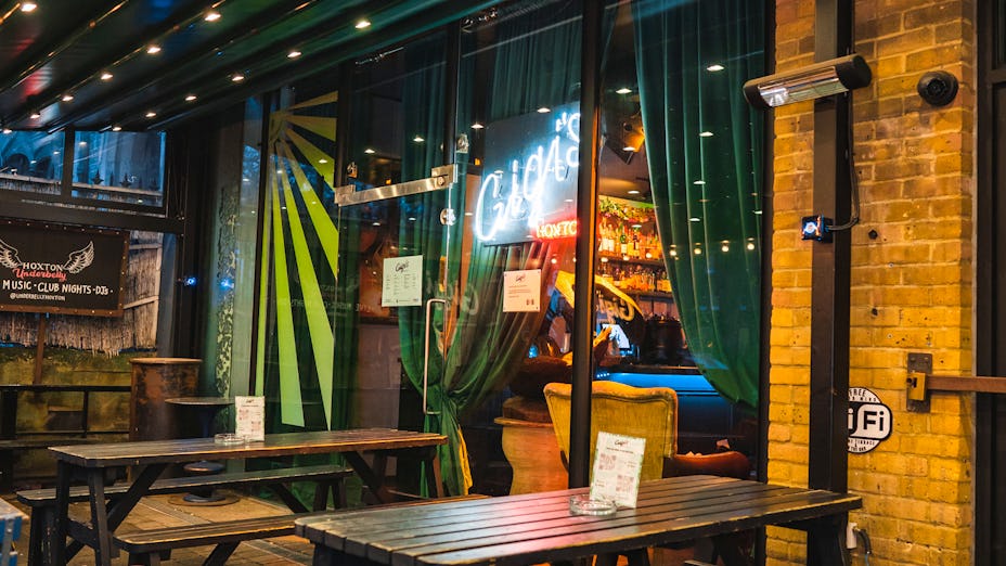 Ground Floor at Gigi's Hoxton: vibrant venue with lush decor for networking events.