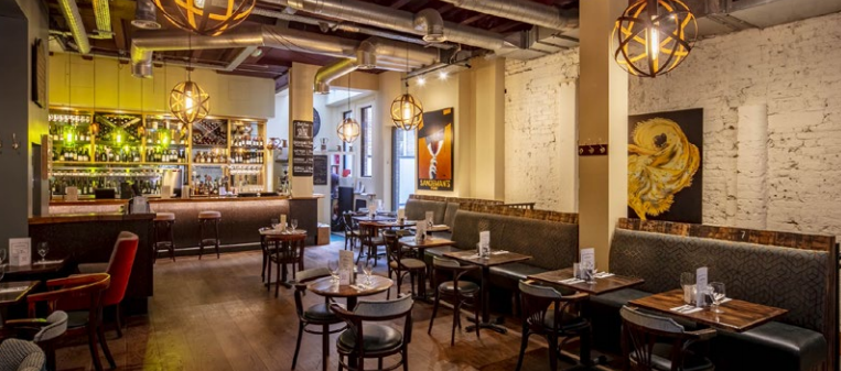 George Sandeman Room at The Tappit Hen, stylish restaurant for networking events and private dinners.