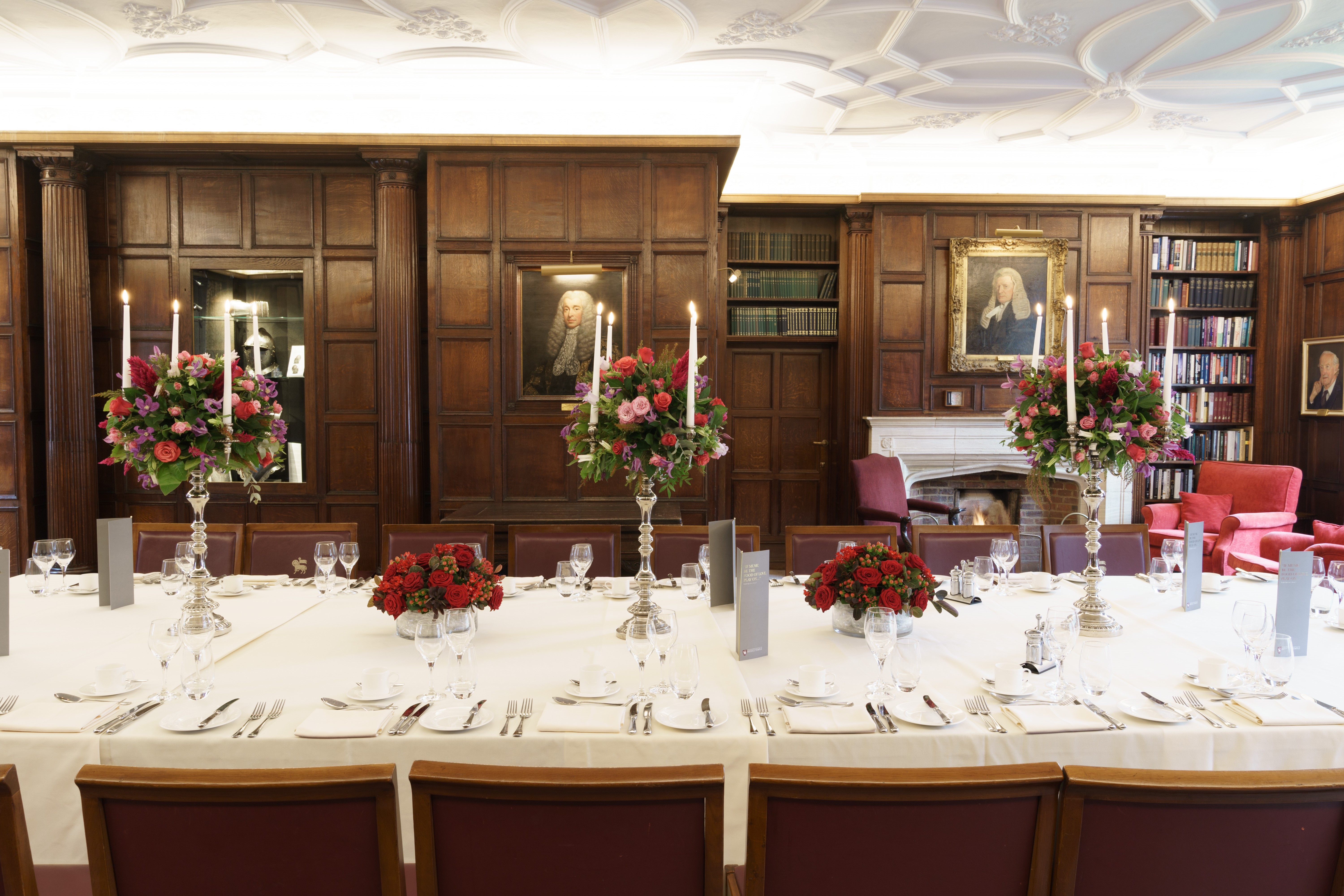 Middle Temple Prince's Room formal banquet