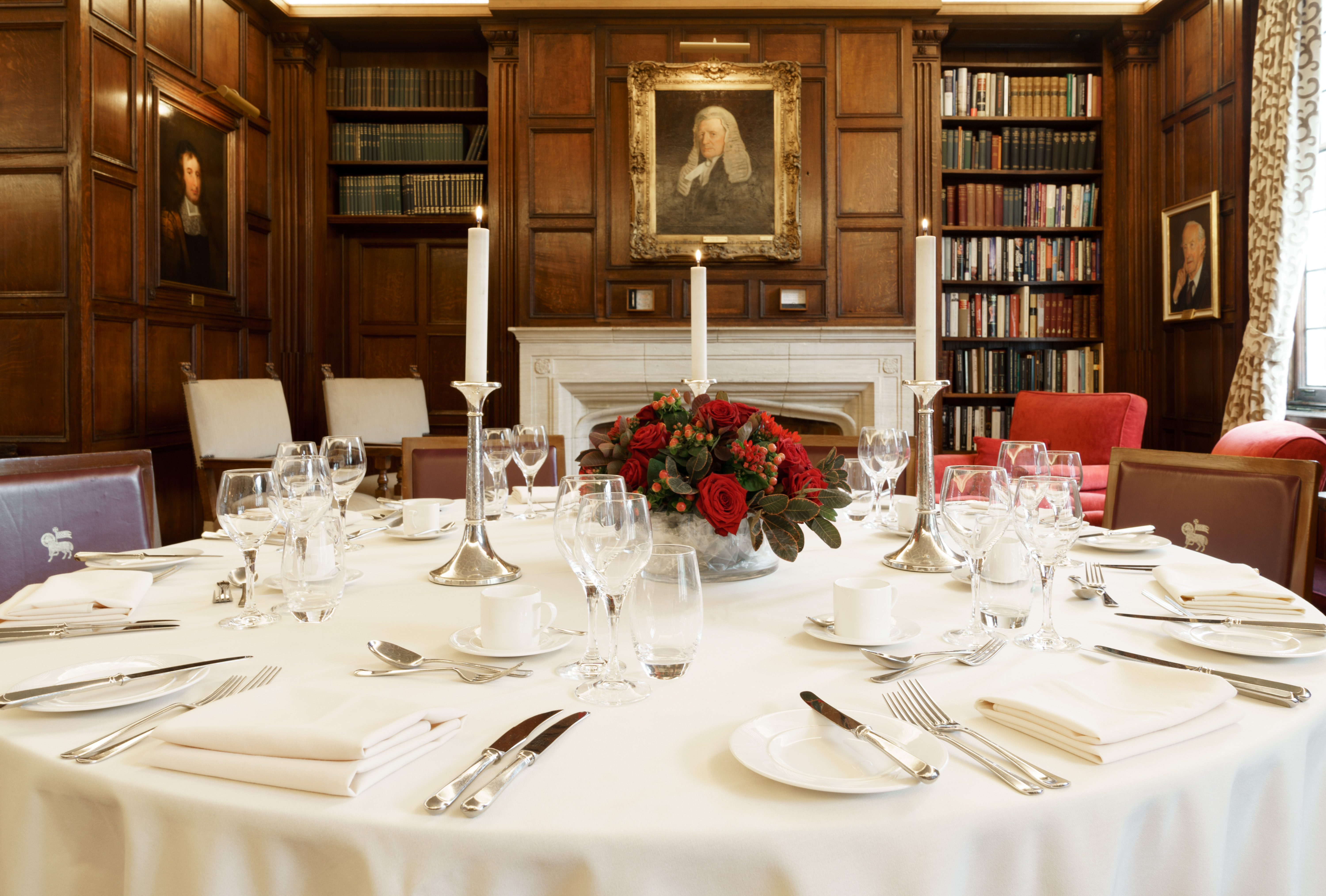 Middle Temple Prince's Room, wood paneling, executive dining, client event