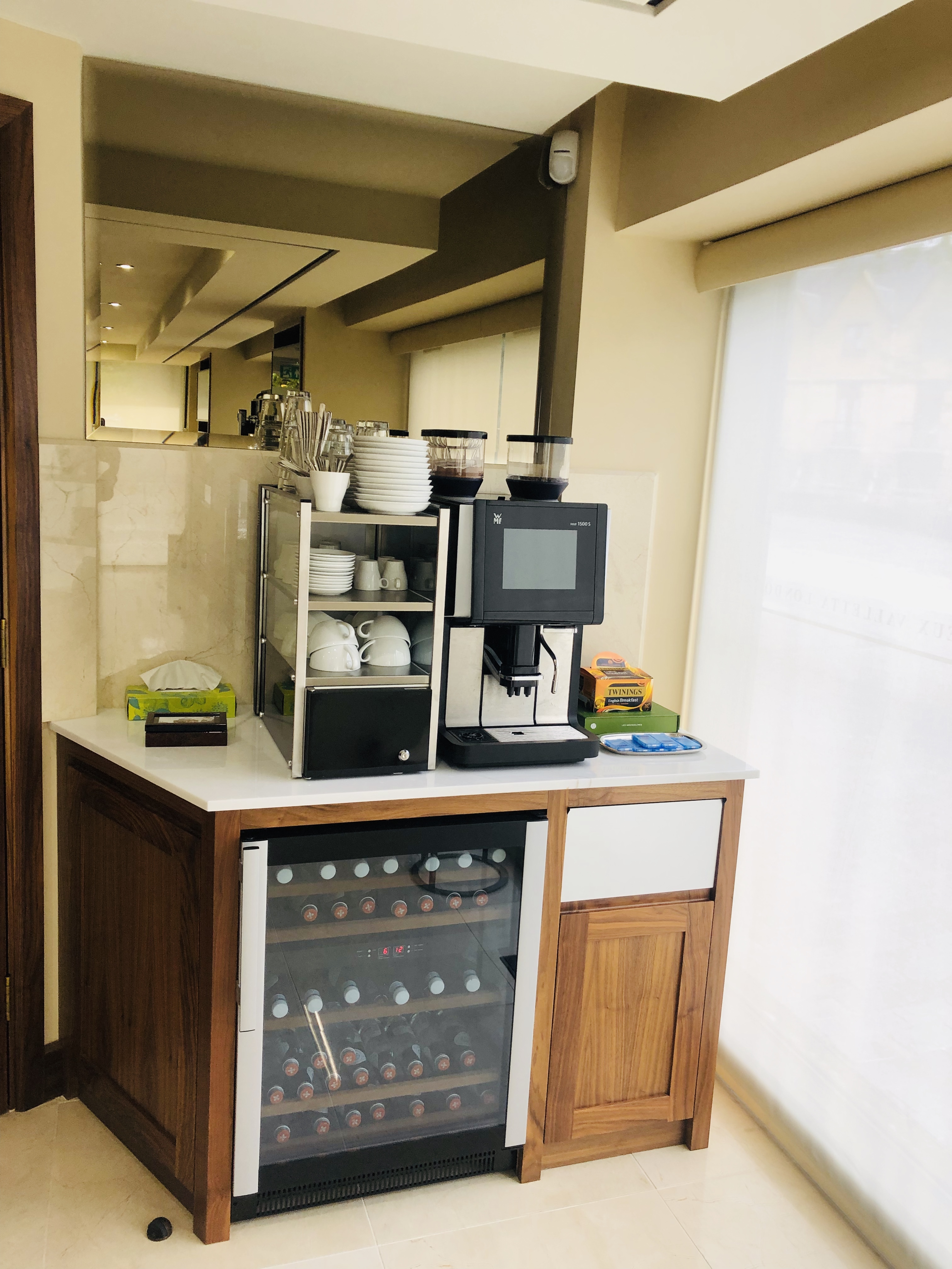 Meeting room refreshment station in Central Oxford, ideal for events and networking.