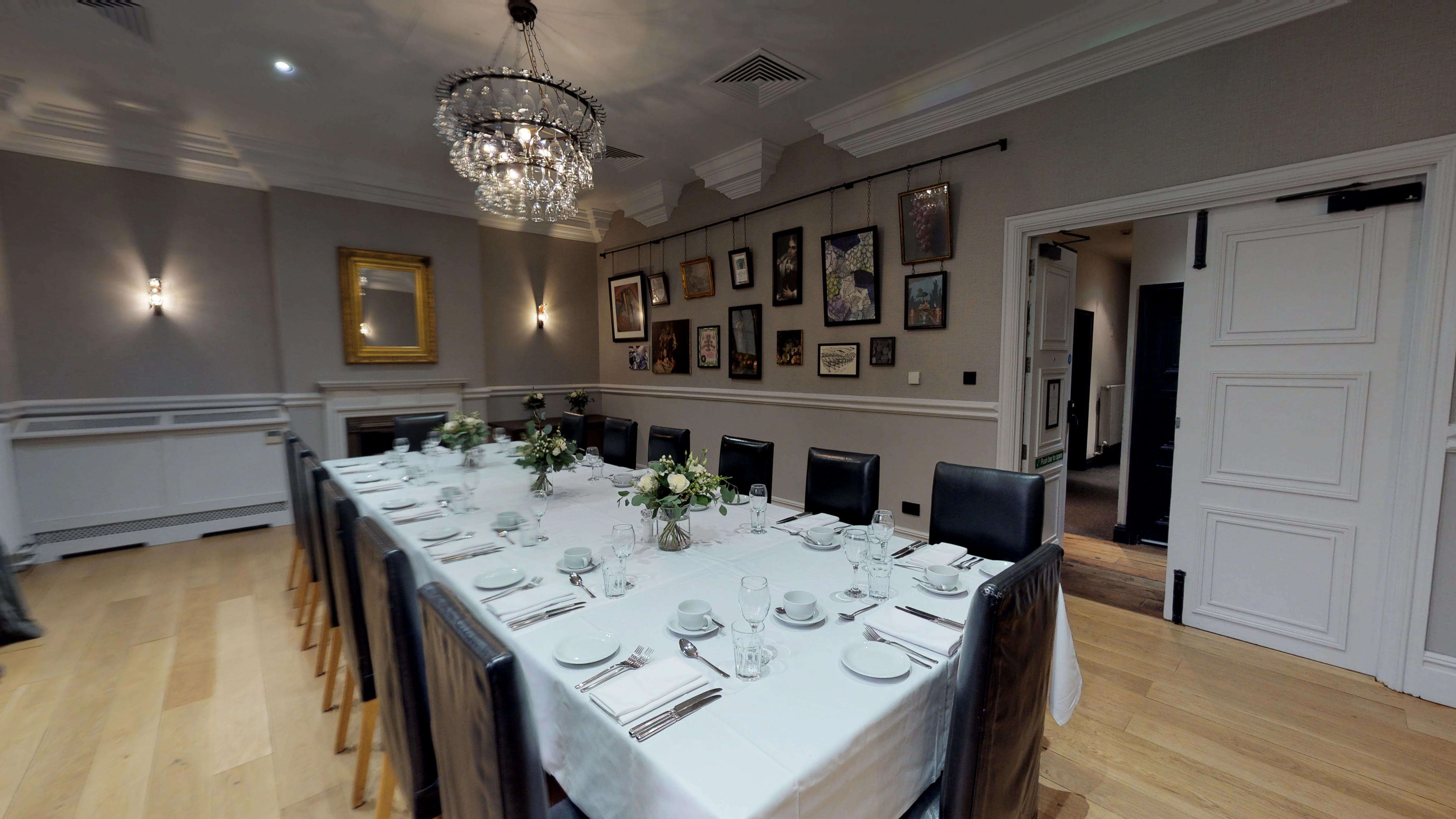 Sassicaia meeting space at Hotel du Vin, elegantly set for corporate events and gatherings.
