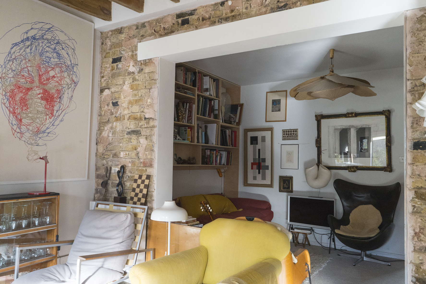 Cozy eclectic meeting space in The Little Shop of Wonder for creative workshops.