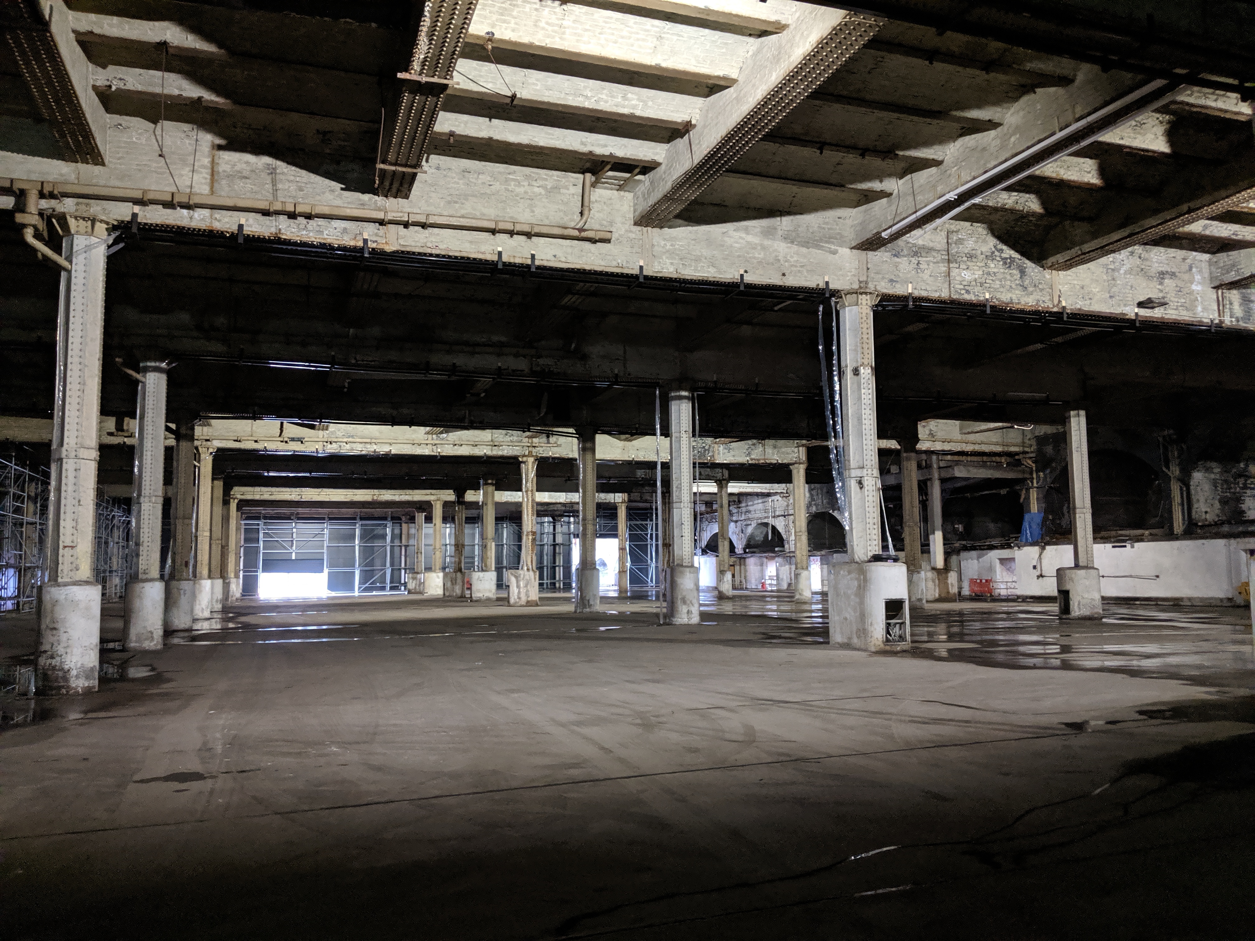 Spacious industrial venue with high ceilings for creative events at Depot Mayfield.