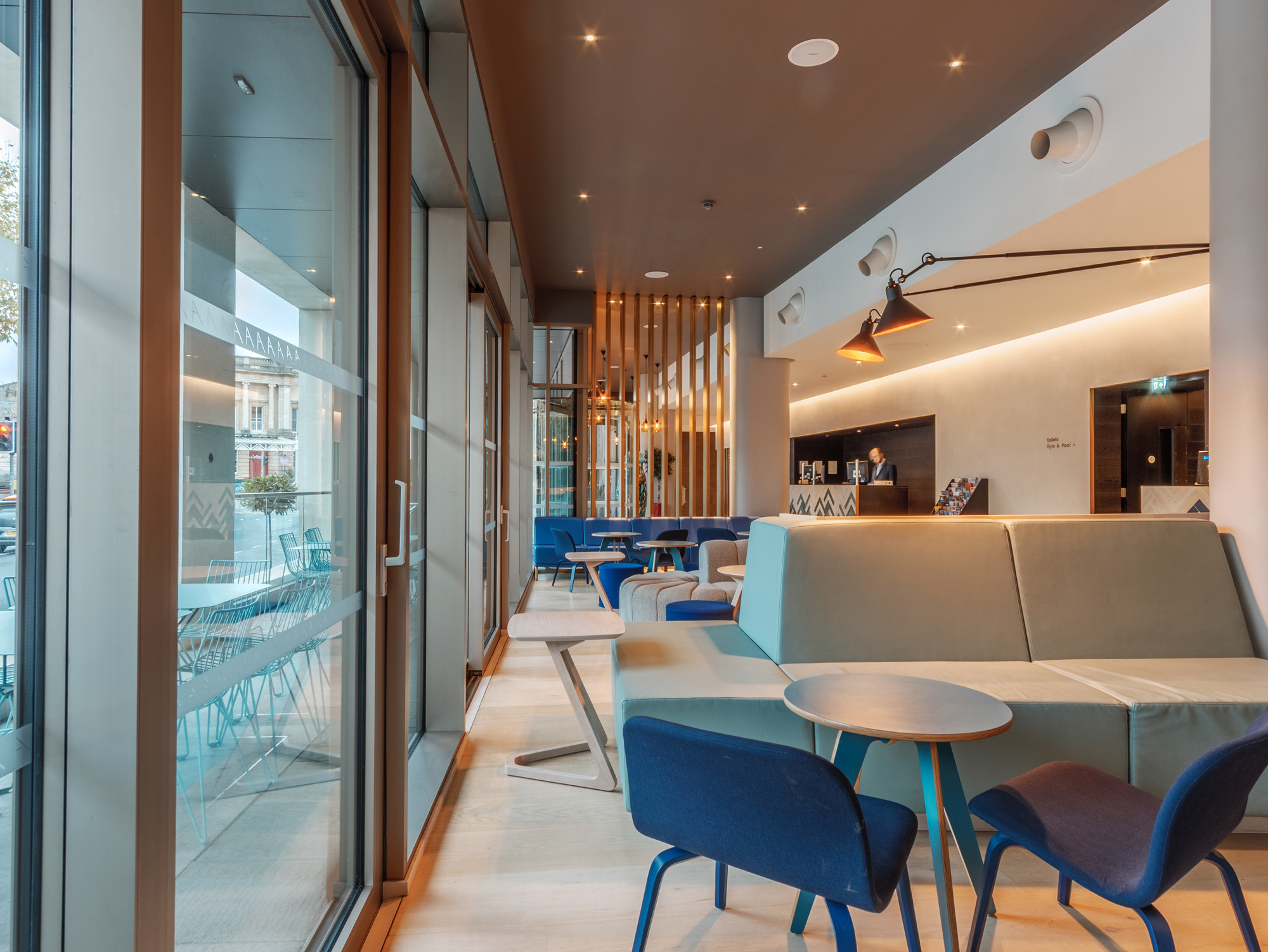 Terrace Bar at Apex City of Bath Hotel: modern venue for meetings and events.