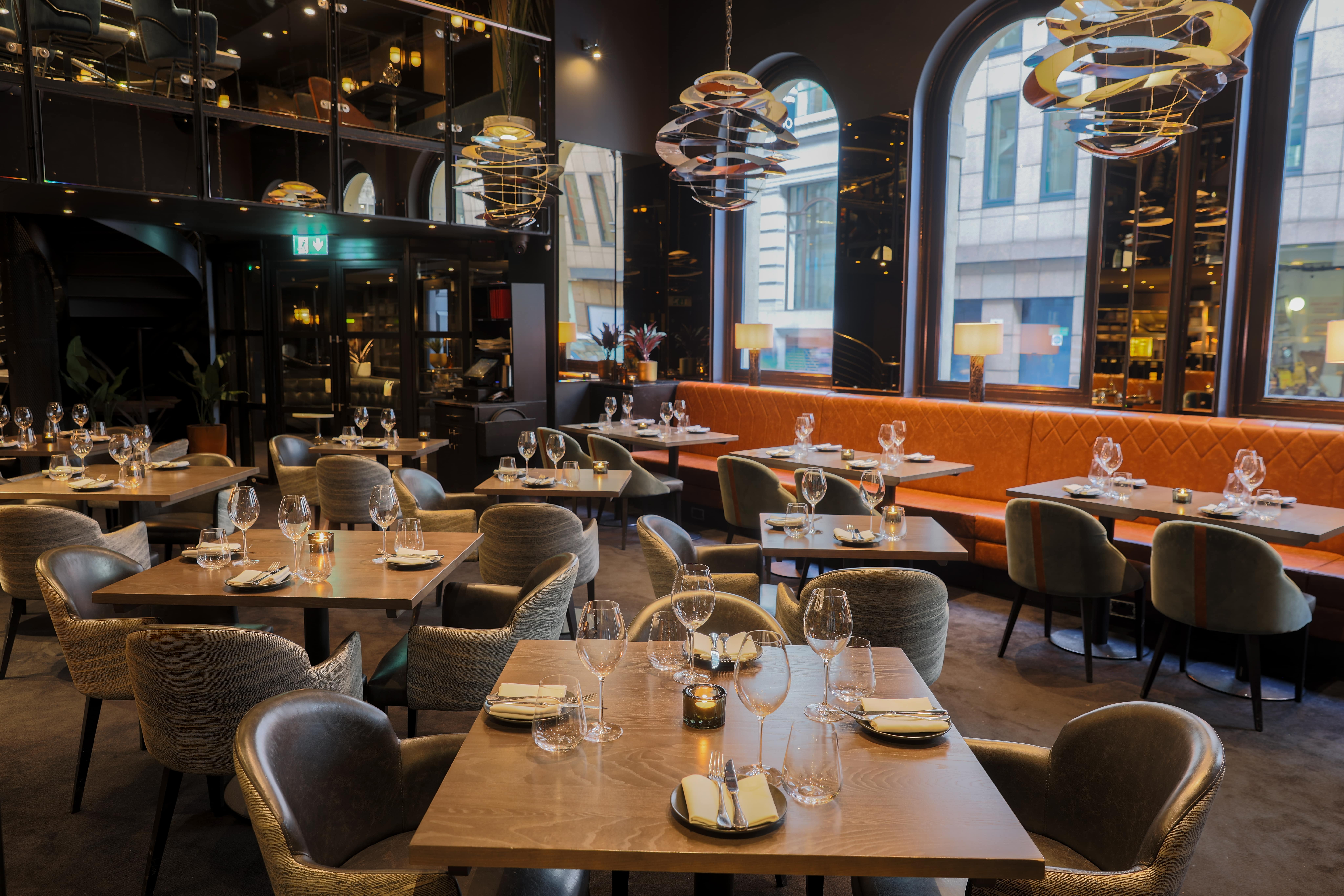 Sophisticated dining space at Gaucho Chancery Lane for upscale corporate events.