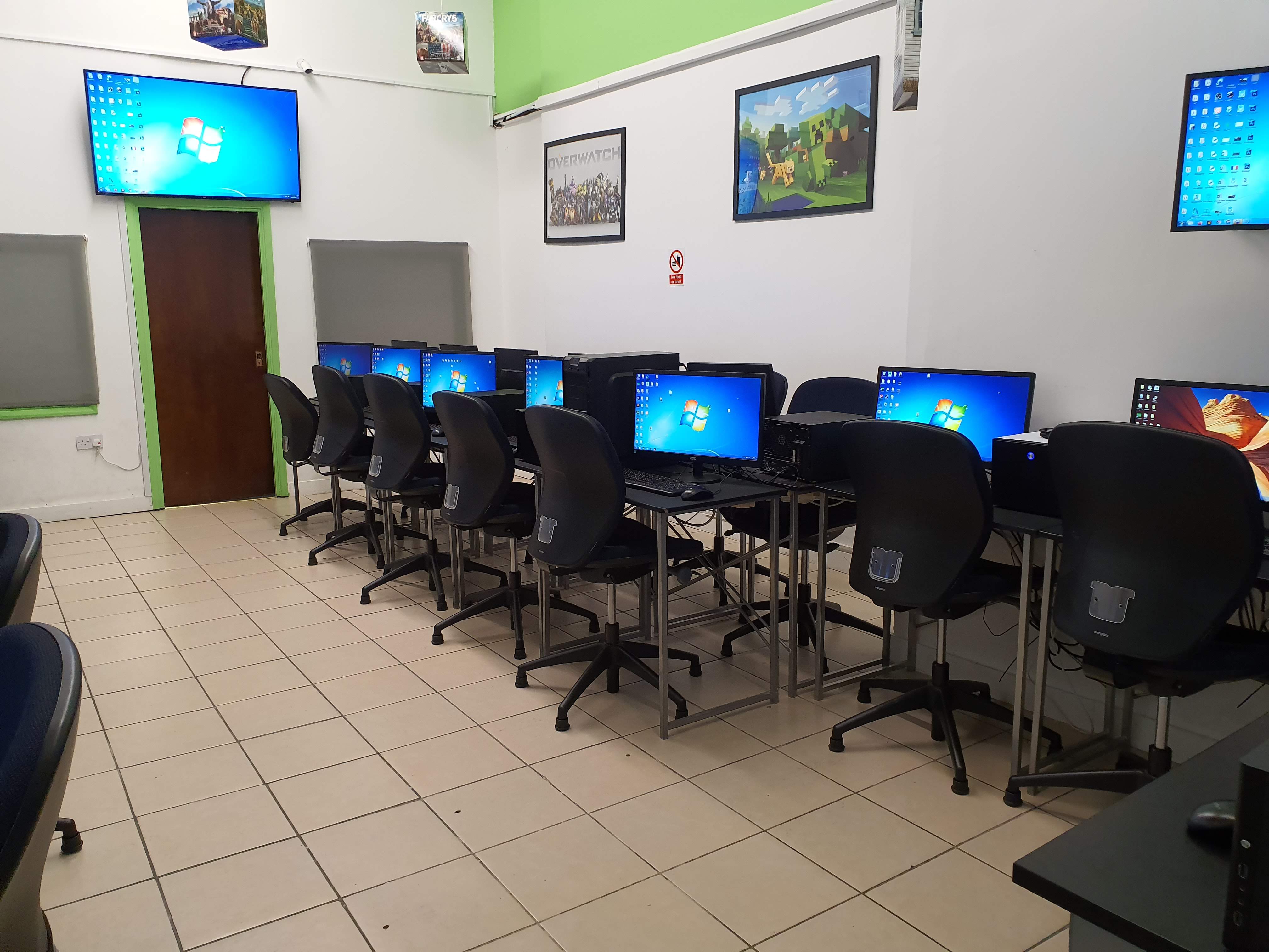 Whole Venue in Software Academy: organized computer lab for tech meetings and training.
