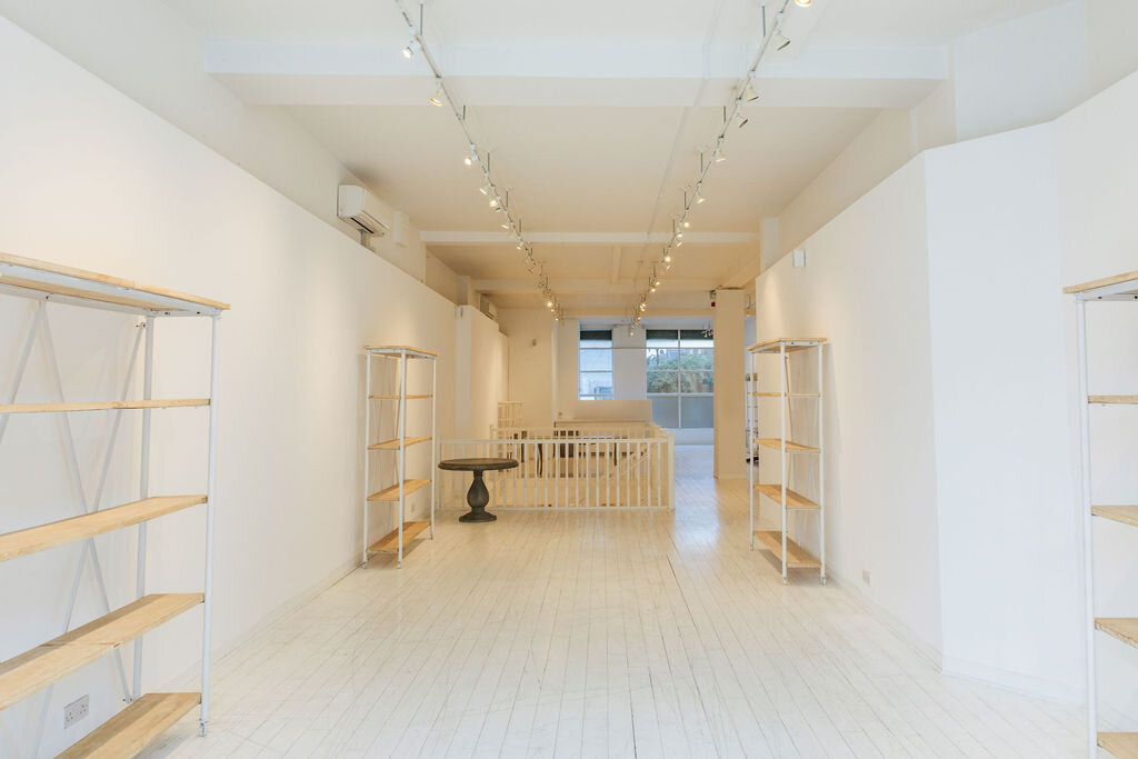 Versatile event space with natural light for workshops and showcases at 725 Fulham Road.