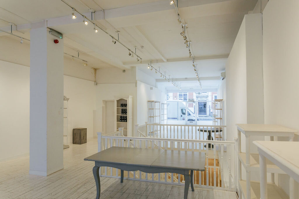 Versatile event space at 725 Fulham Road with natural light, ideal for workshops and gatherings.