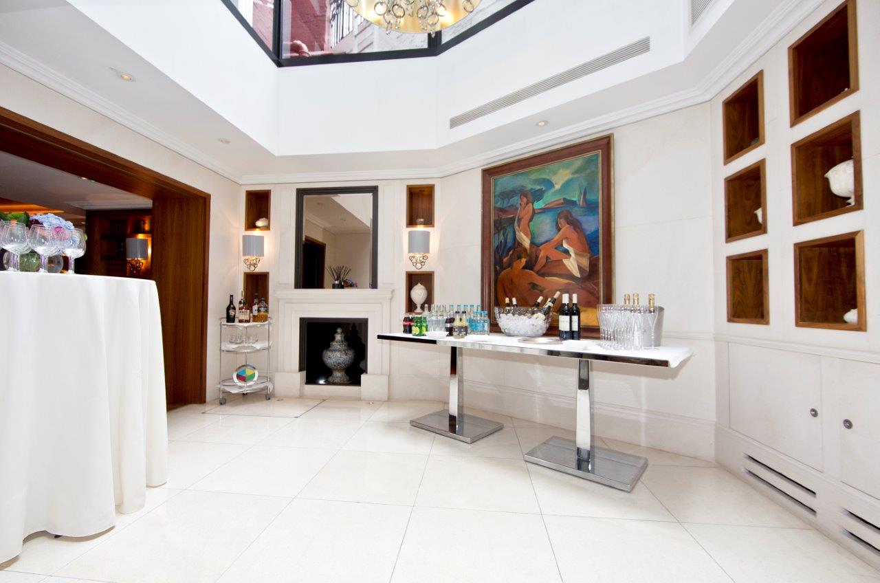 Elegant event space at St. James's Hotel, ideal for cocktail receptions and networking.