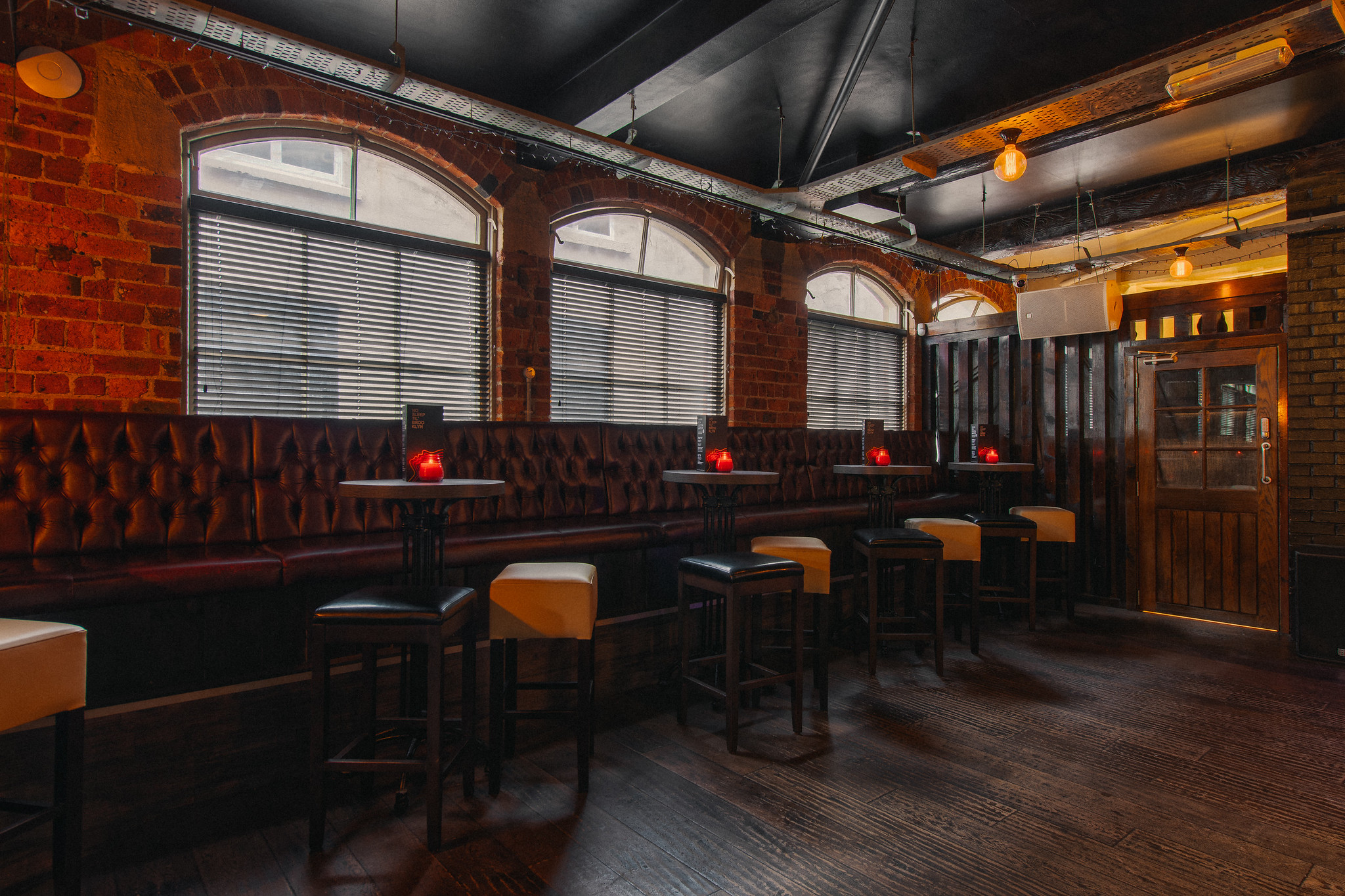 Stylish Brooklyn Heights venue with plush seating, ideal for events and gatherings.