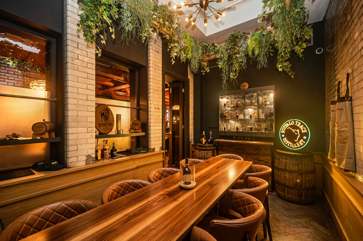 Private dining room at The Wren Tavern, ideal for intimate gatherings and networking events.