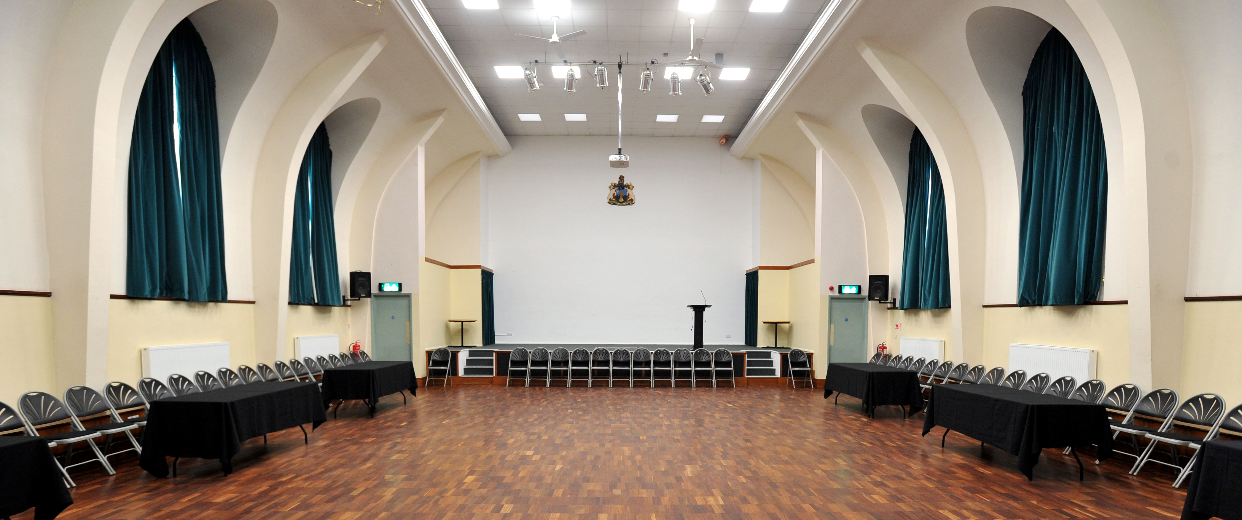 Spacious event venue at Royal Agricultural University, perfect for conferences and workshops.