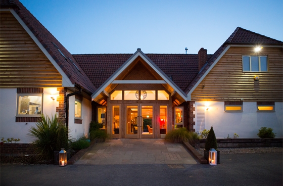Woodlands Tipi entrance at Blacknest Golf & Country Club, ideal for events and meetings.