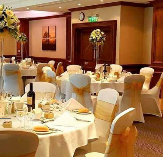 Elegant banquet room at Holiday Inn Guildford, perfect for weddings and corporate events.