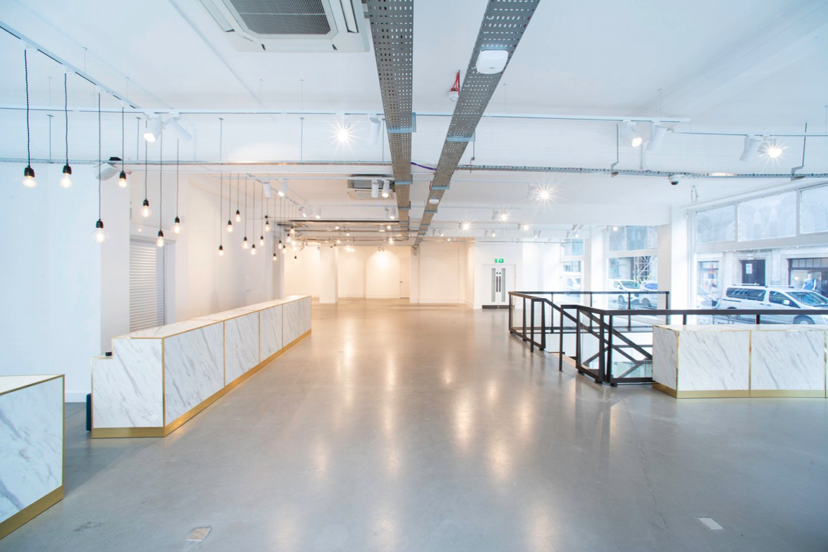 Versatile event space at 13-14 Margaret Street with modern design for corporate meetings and workshops.