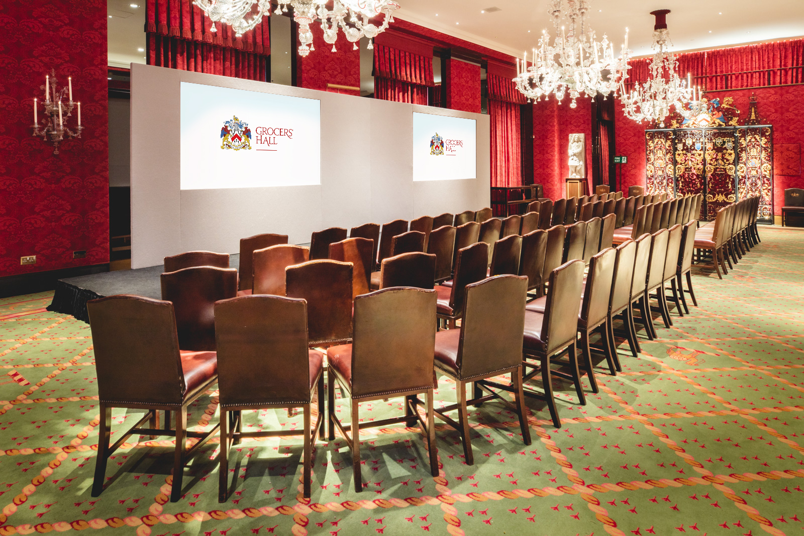 Livery Hall at Grocers' Hall, elegant meeting space for corporate events and conferences.