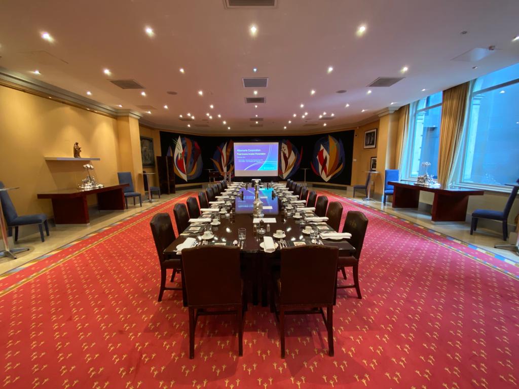 Piper Room at Grocers' Hall, elegant meeting space for corporate events and presentations.