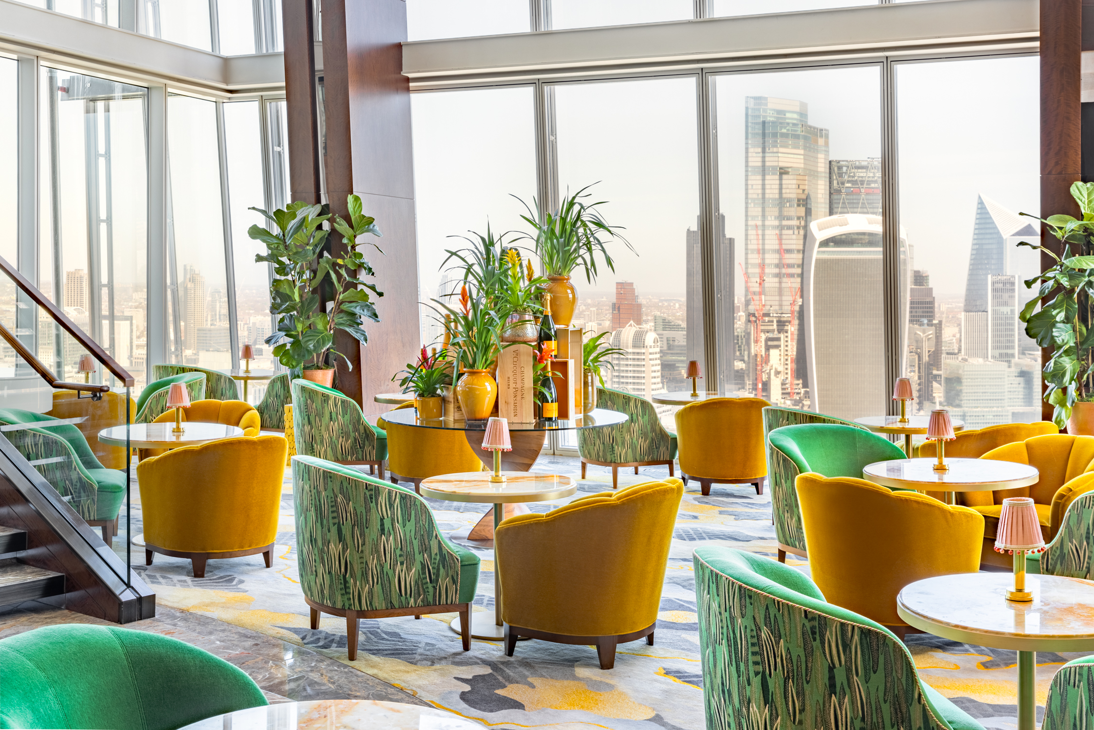 Sky Lounge at Shangri-La The Shard, modern event space with city views, ideal for networking.