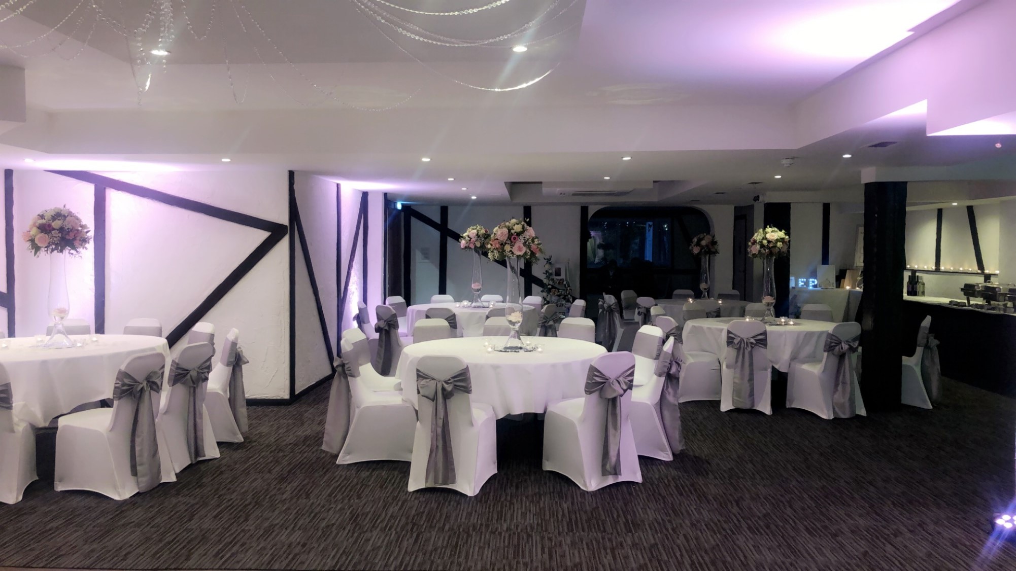 Riverhead Suite at Donnington Manor Hotel, elegant event space for weddings and corporate events.