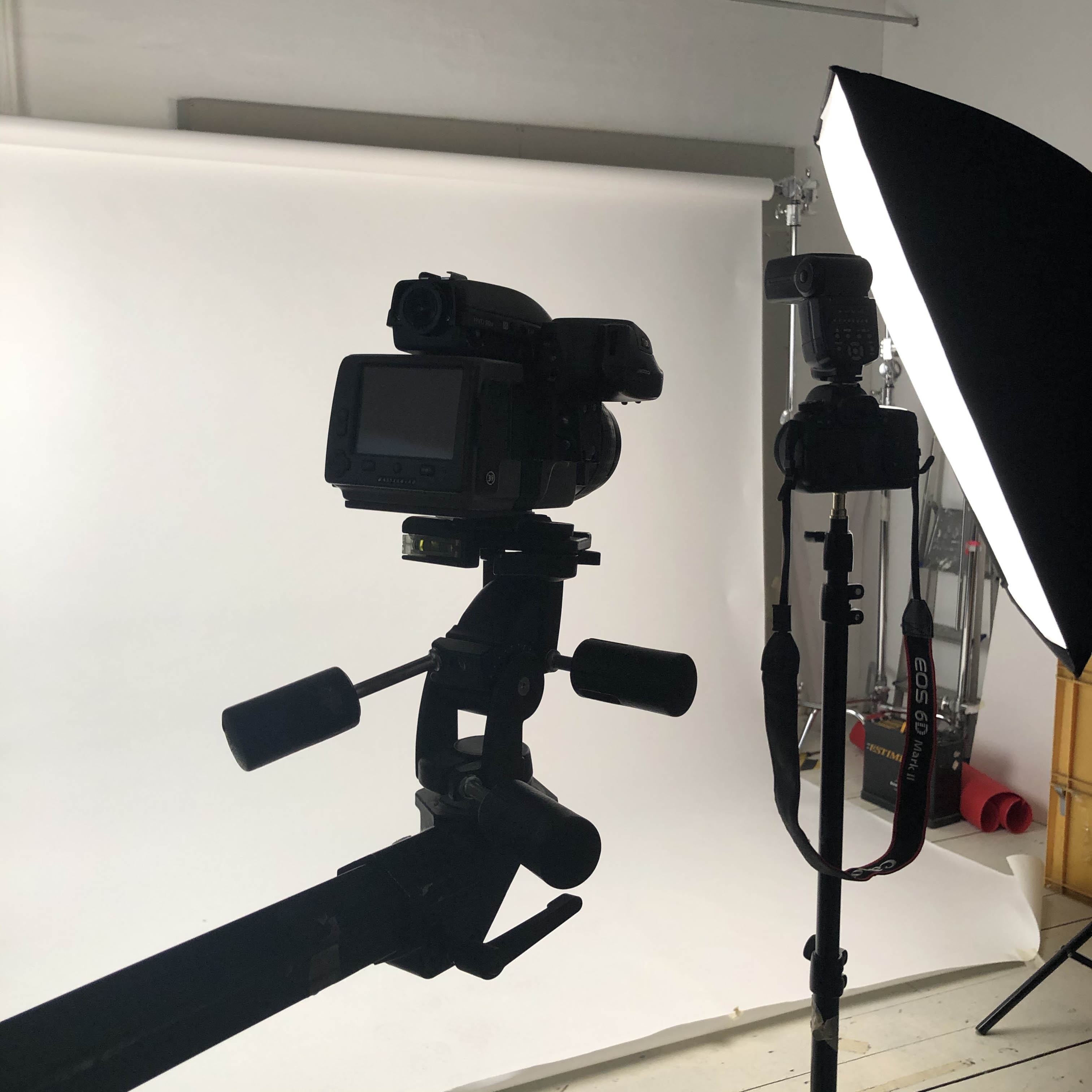 Professional video setup with cameras in Rhapsody Studio for high-quality event production.