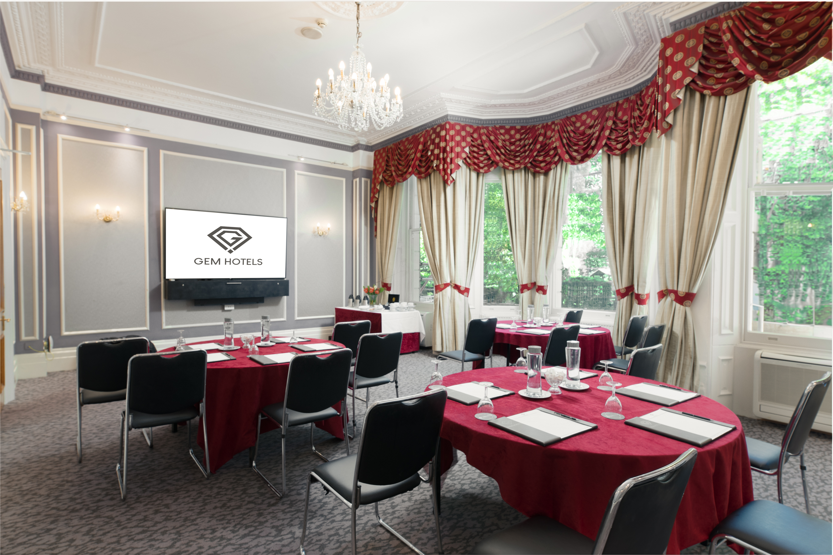 Library Suite at Gem Strathmore Hotel, elegant meeting room for corporate events.