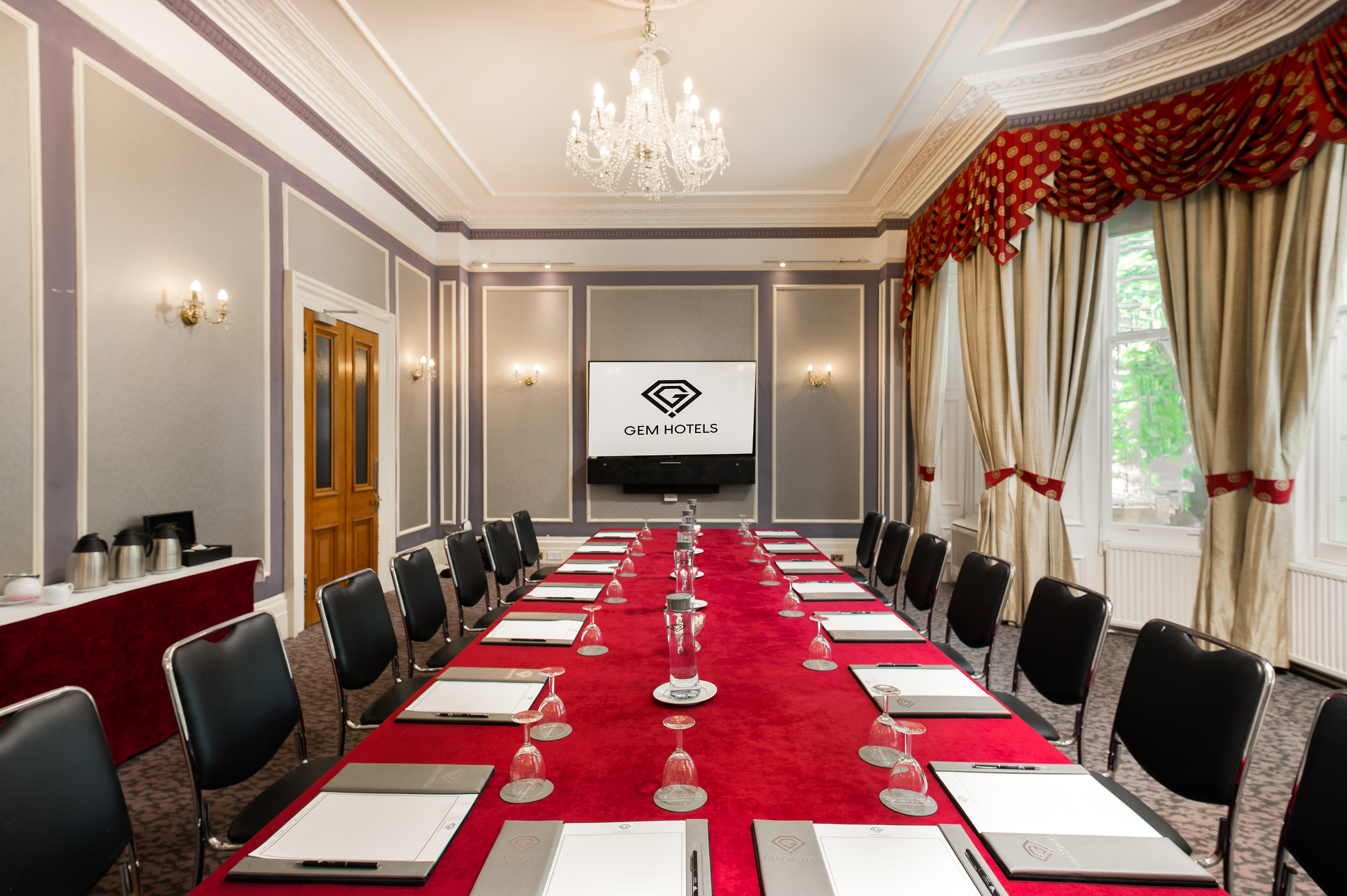 Library Suite at Gem Strathmore Hotel, elegant meeting room for corporate events.