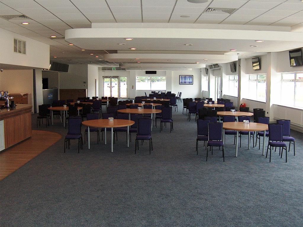 Fairwood Suite banquet hall, Chelmsford City Racecourse, versatile networking event space.