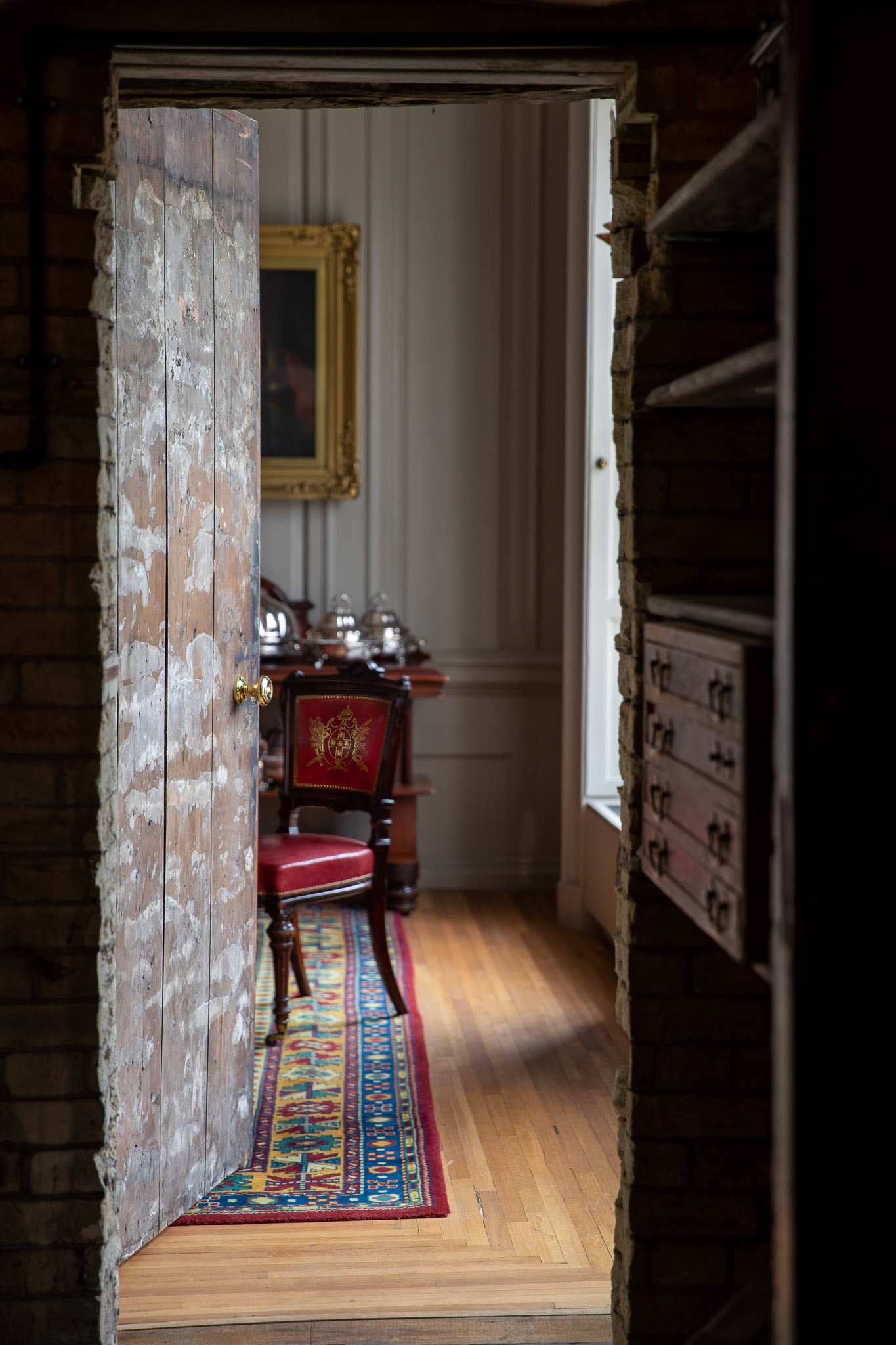 Elegant dining room in York Mansion House, ideal for upscale meetings and events.