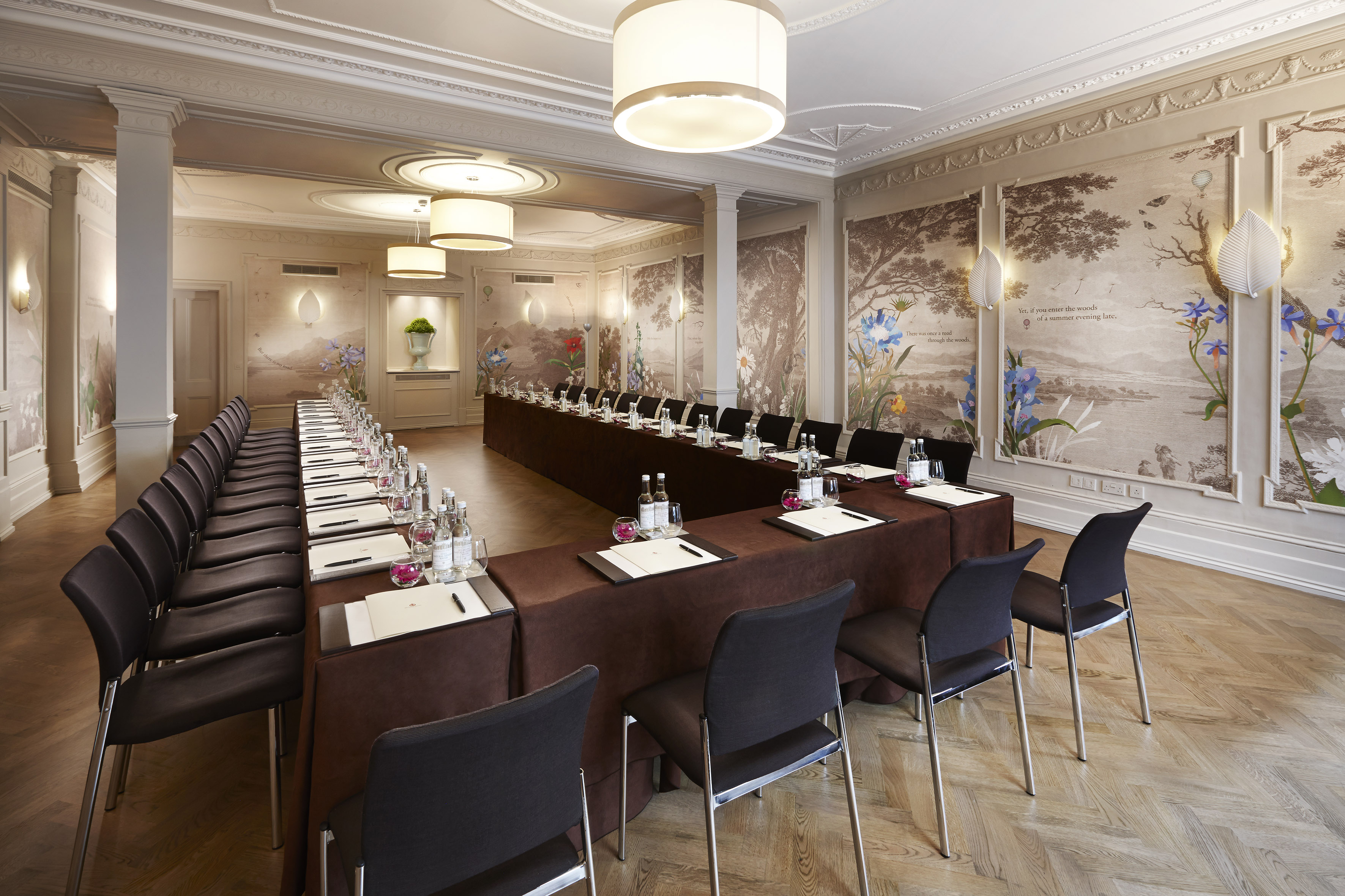 Sophisticated Clarendon Room at Brown's Hotel, ideal for corporate meetings and events.
