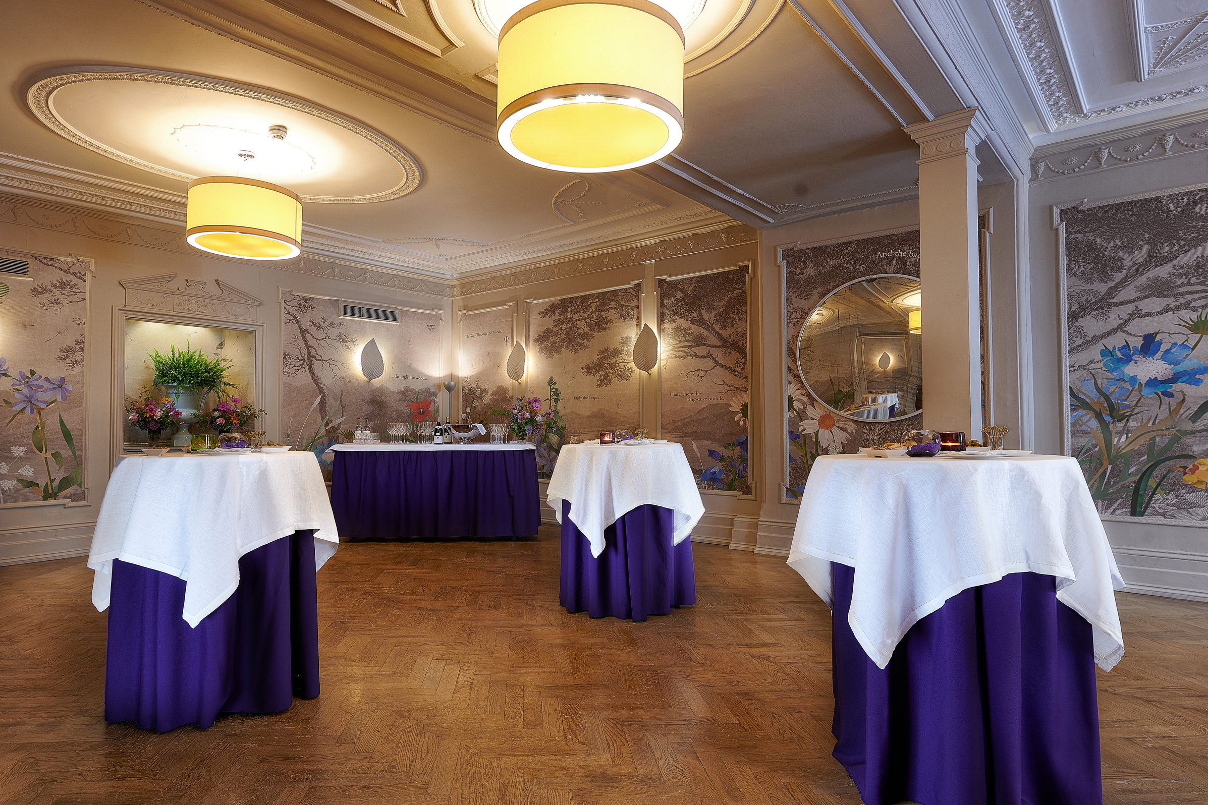 Elegant Clarendon Room at Brown's Hotel, perfect for cocktail receptions and networking events.