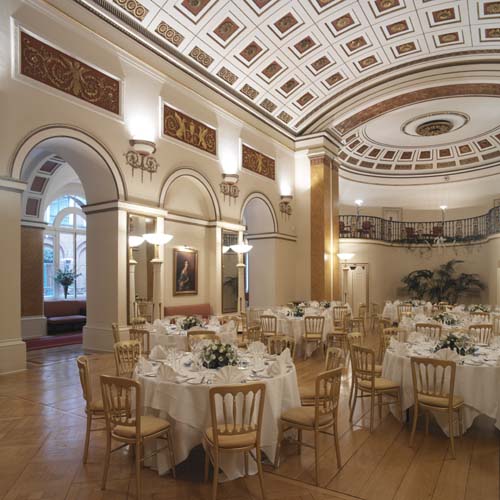 The Lansdowne Club ballroom with neoclassical architecture for gala dinners and corporate events.