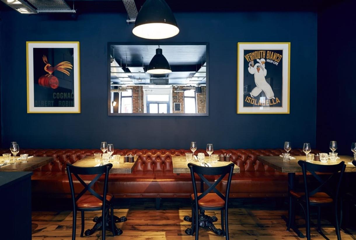 Stylish dining area at The Button Factory, ideal for intimate gatherings and corporate events.