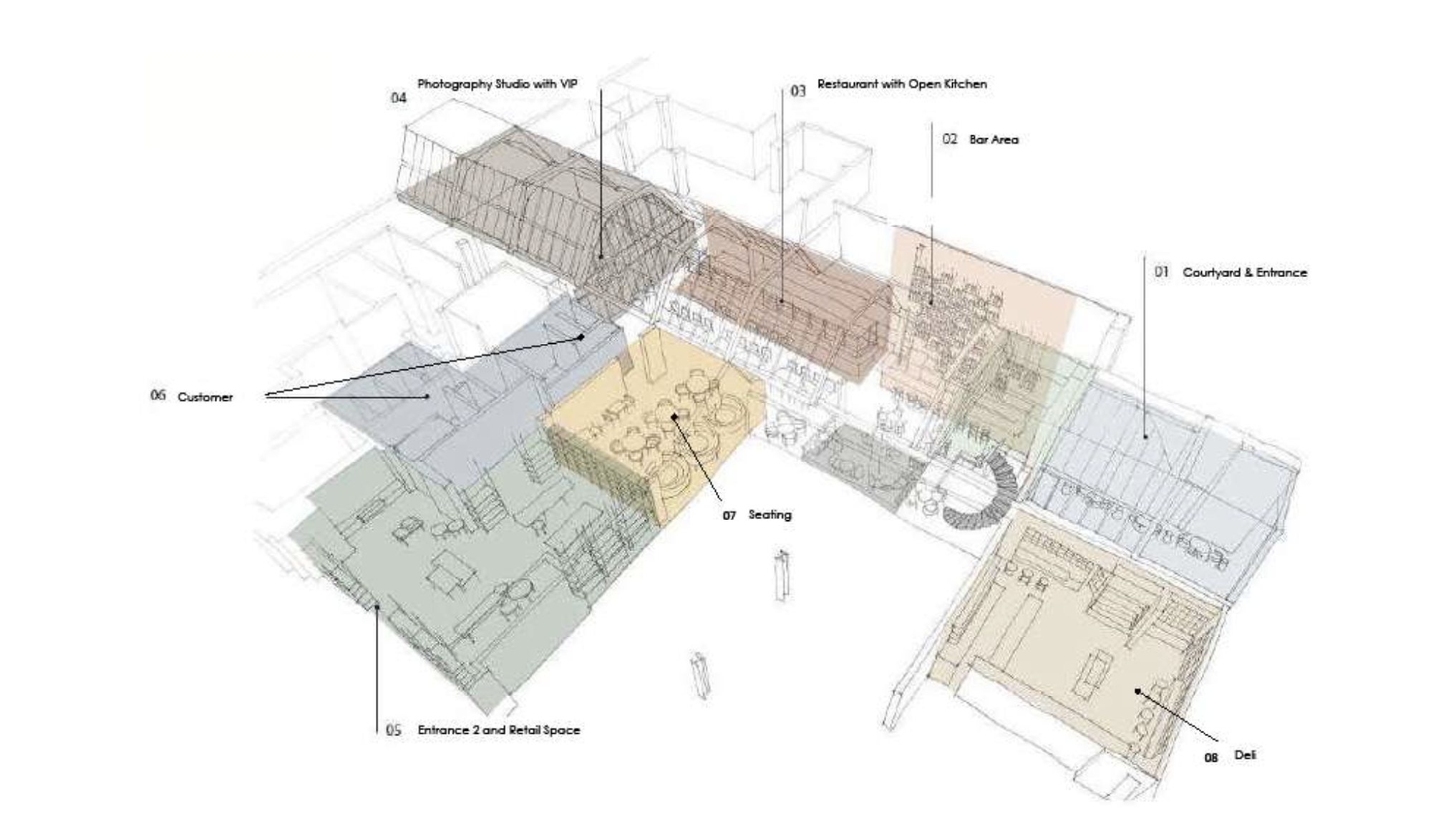 Versatile event space floor plan at Wild by Tart for meetings and gatherings.