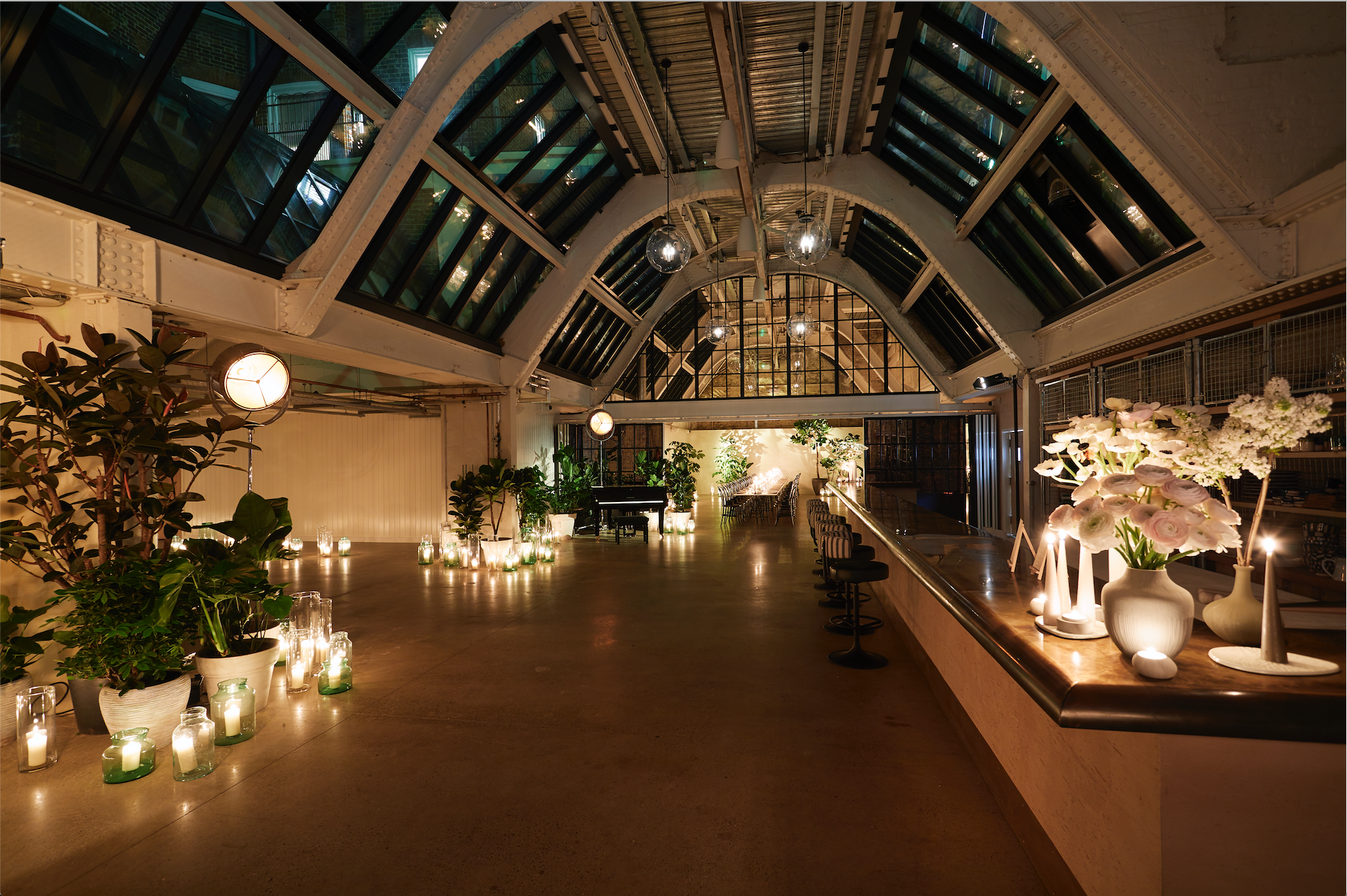 Exclusive hire event venue with elegant decor, ideal for networking and gatherings.