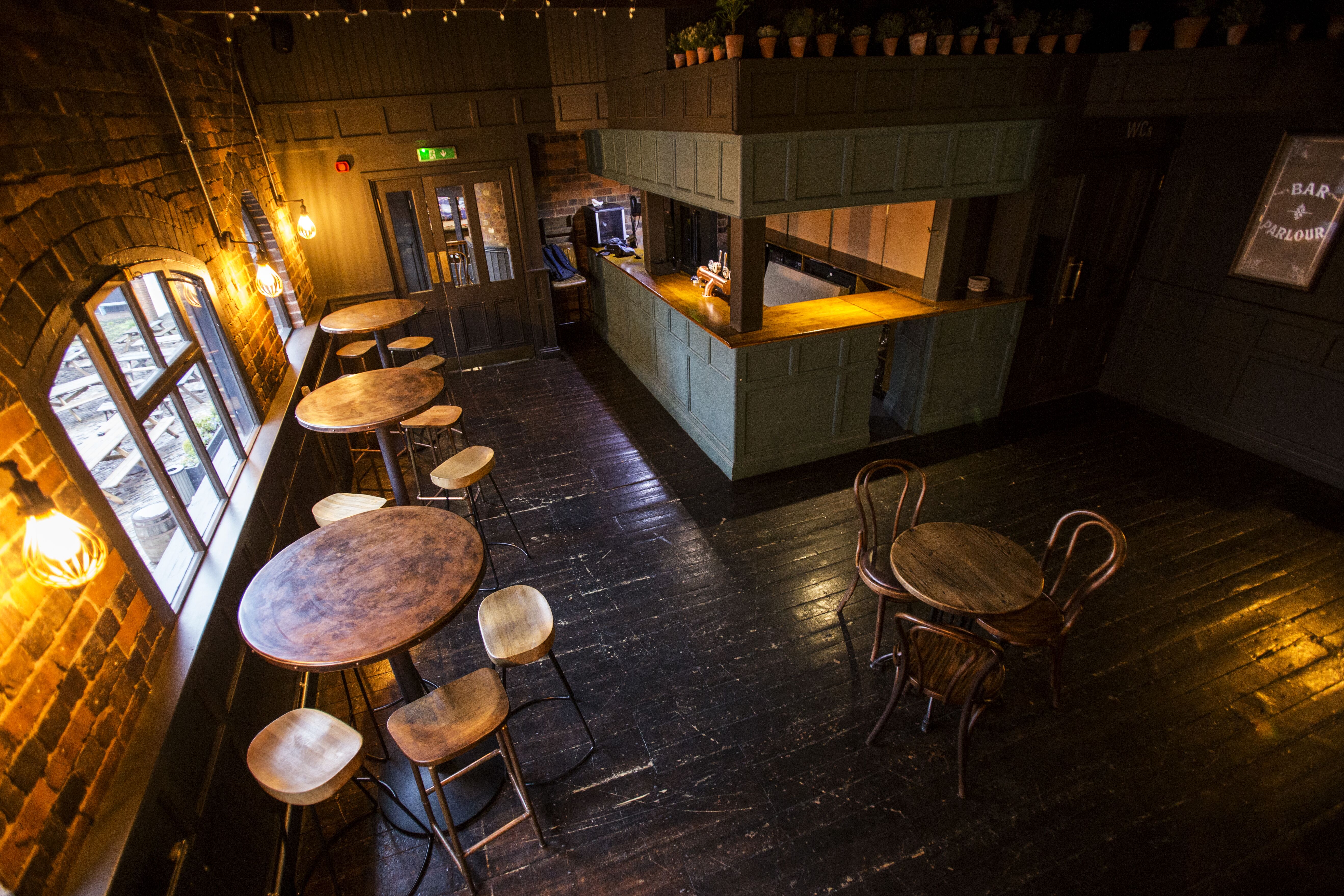 Cozy Gin Parlour in The Distillery Birmingham, perfect for intimate gatherings and networking.