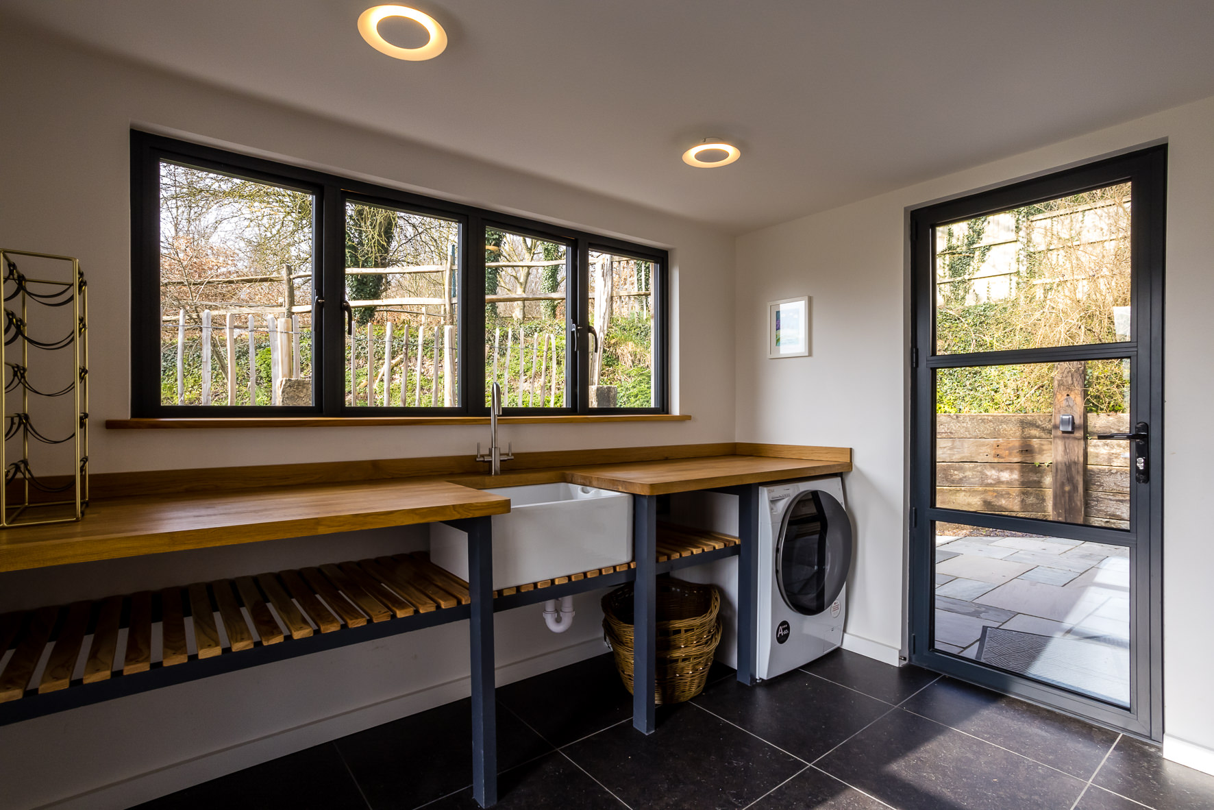 Modern event venue with large windows, ideal for meetings and catering in Lewes.