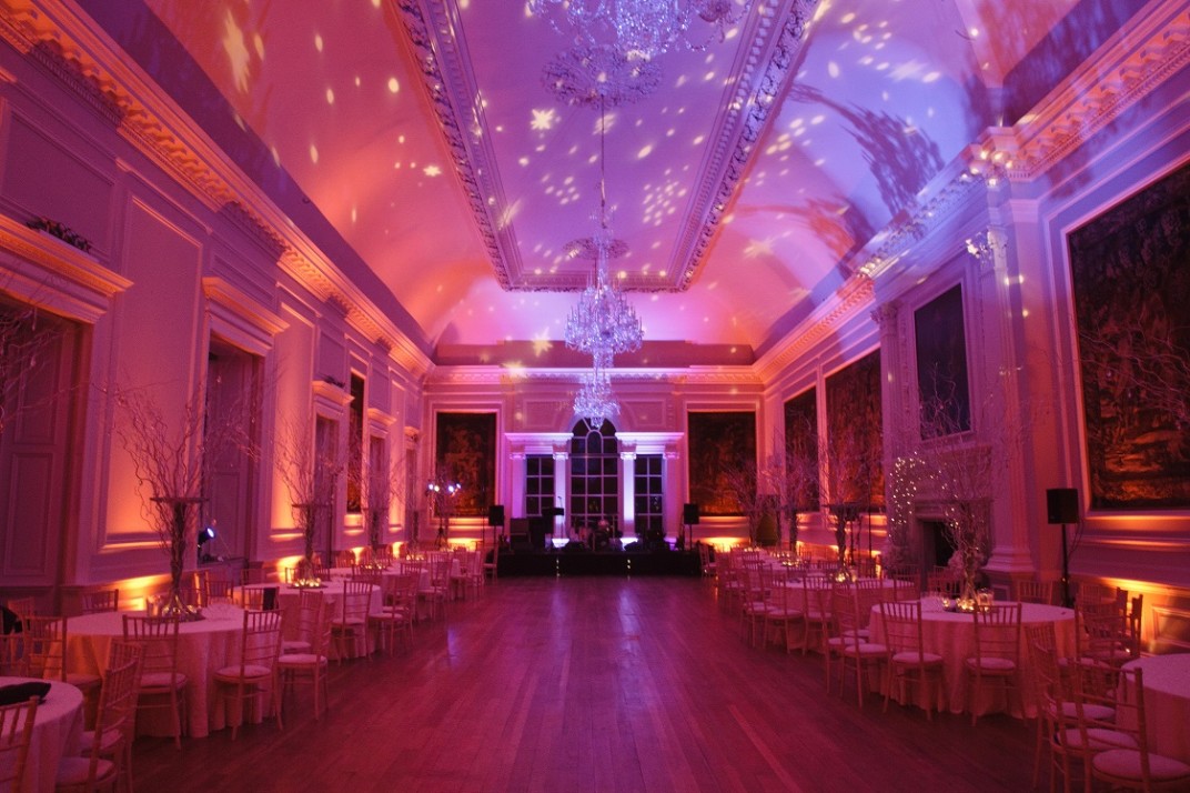 Elegant Adam Ballroom at Hopetoun House, ideal for weddings and corporate events.