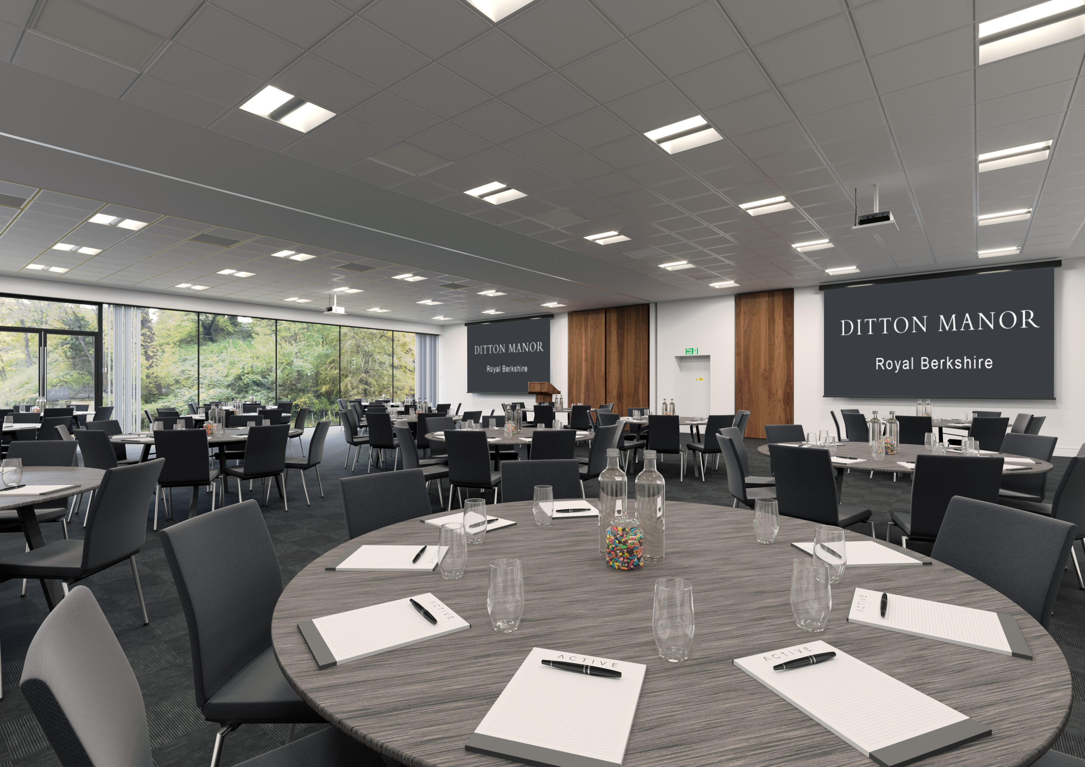 Southgate Conference Center at Ditton Manor, modern event space for meetings and conferences.
