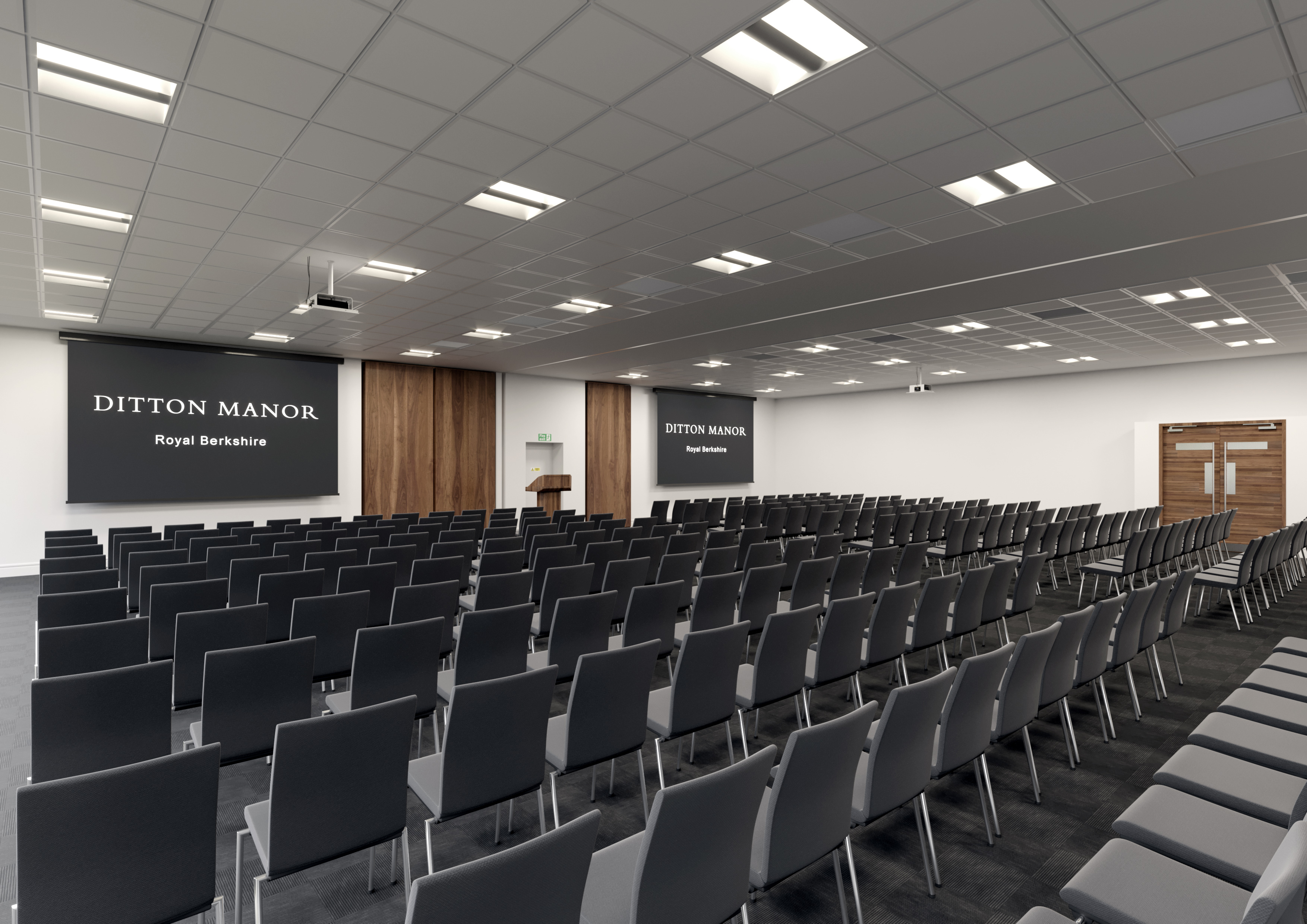 Southgate Conference Center with modern chairs, ideal for corporate meetings and seminars.